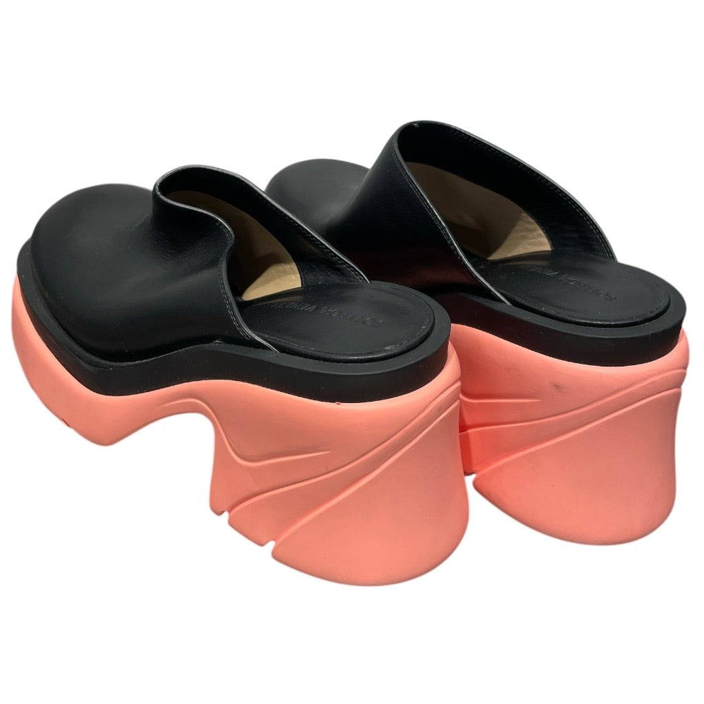 BOTTEGA VENETA/Shoes/EU 38/BLK/Flash mule pink sole view 2