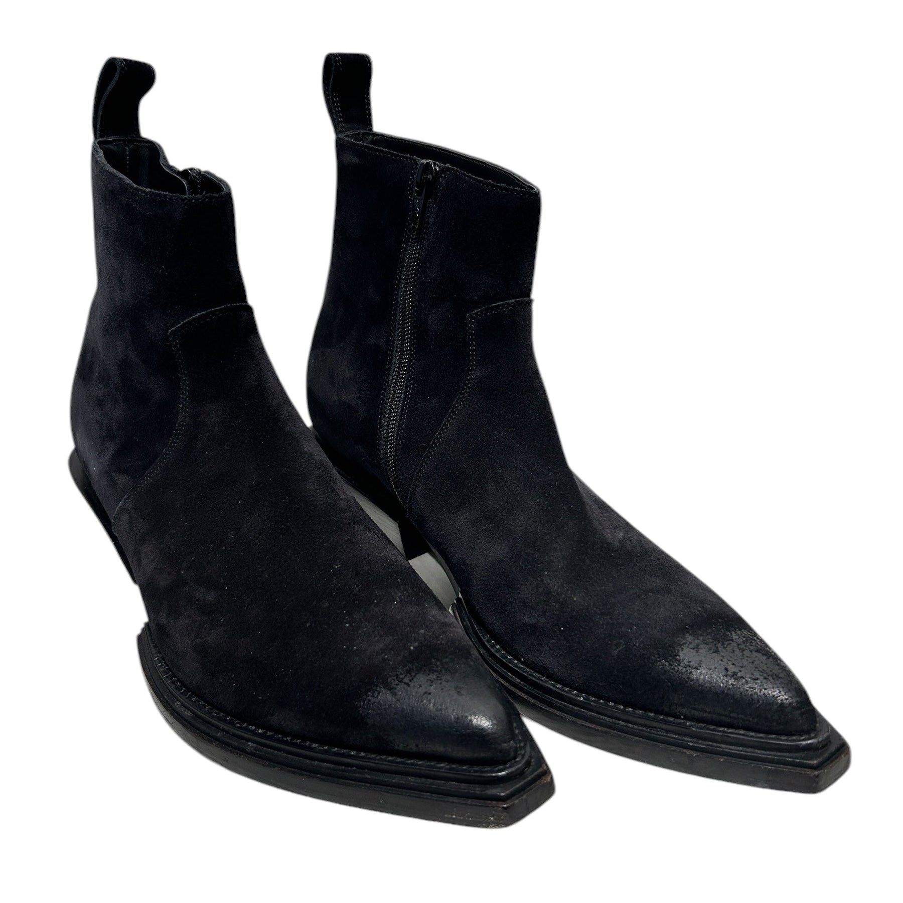 BALENCIAGA/Cowboy Boots/EU 41/Suede/BLK/ view 1