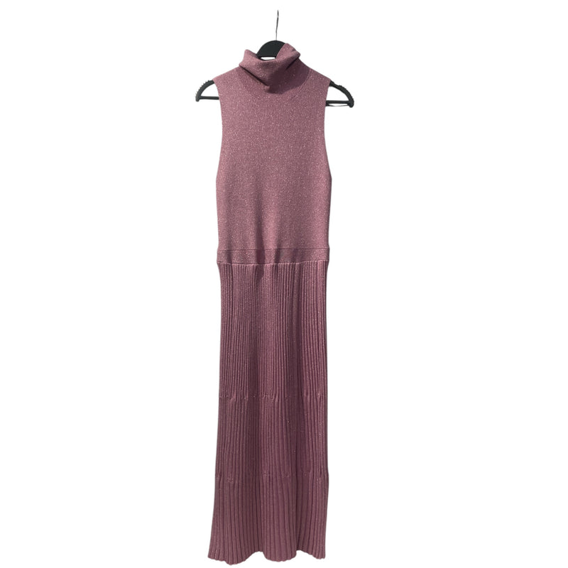 DIANE von FURSTENBERG/SS Dress/M/Wool/PPL/High Neck/Metallic Wool Blend
