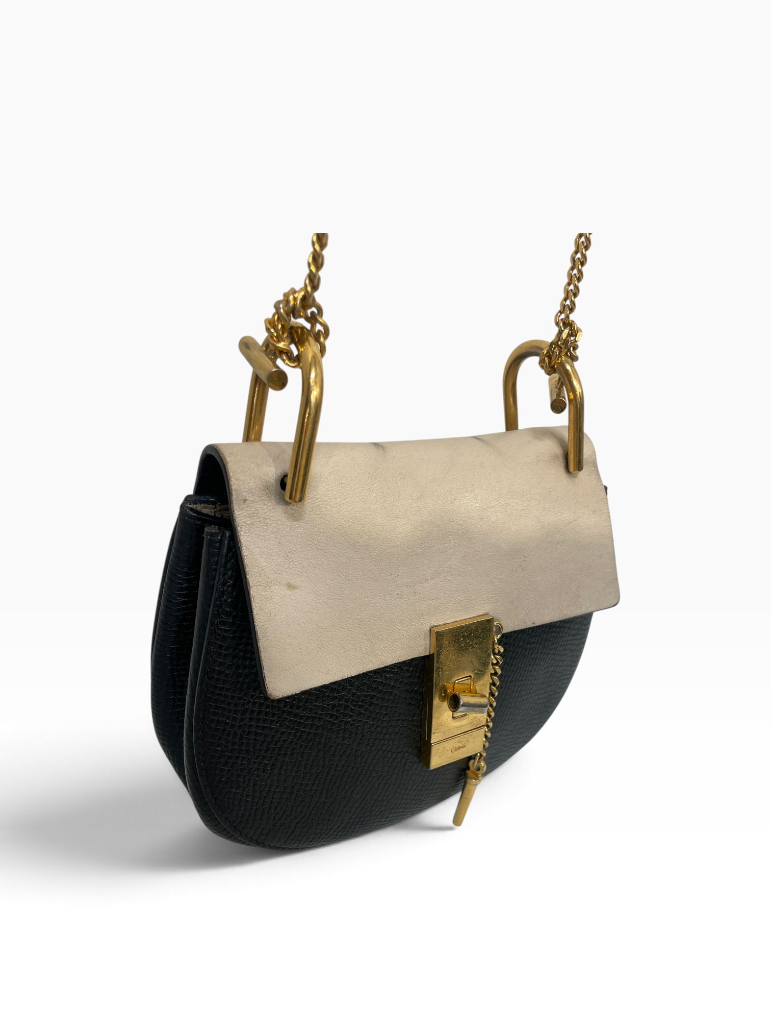 Chloe/Cross Body Bag/Leather/MLT/Bi-color Drew Shoulder Bag view 6