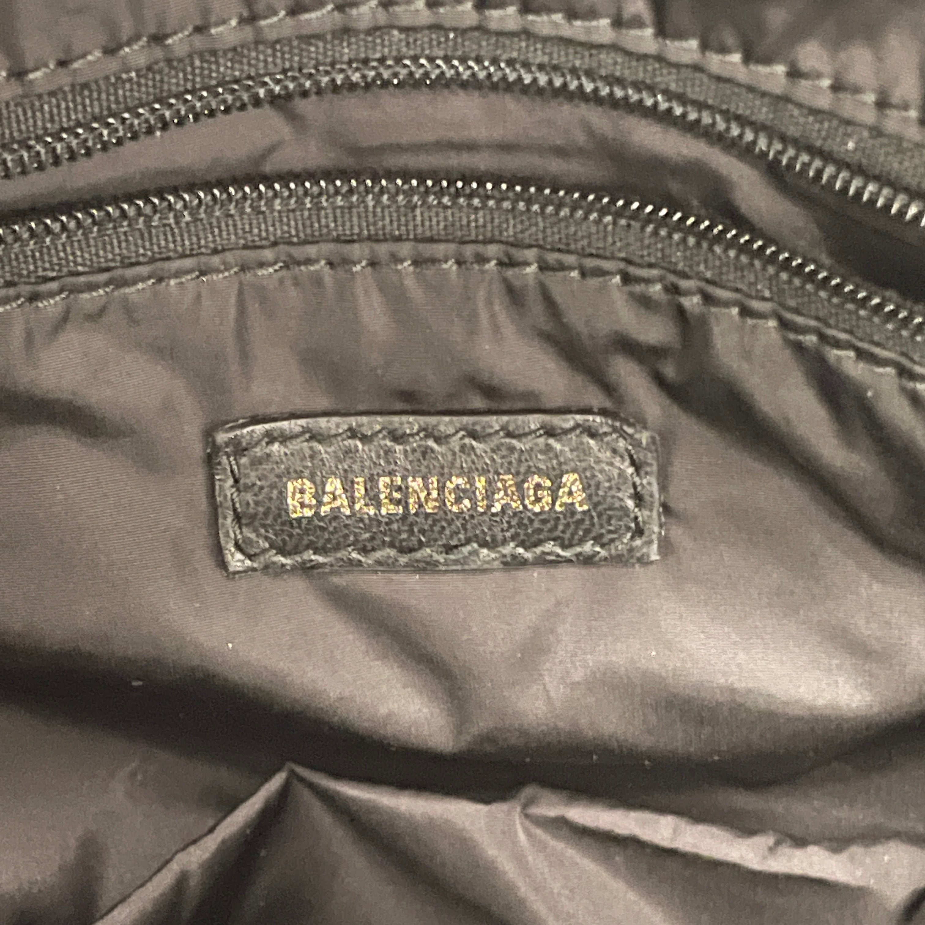 BALENCIAGA/Backpack/Nylon/BLK/NYLON WHEEL MINI/WHITE LOGO view 4