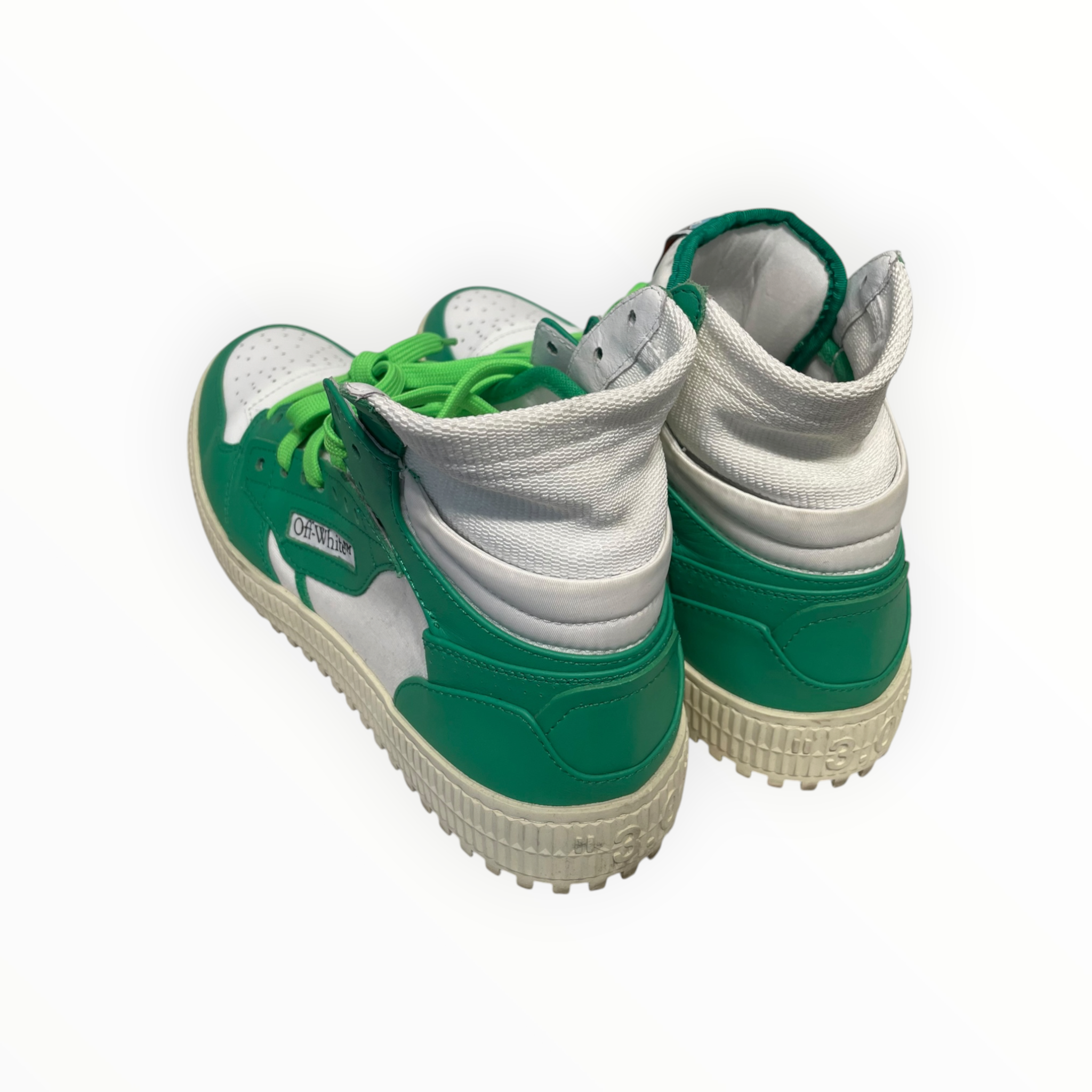 OFF-WHITE/Hi-Sneakers/EU 44/Leather/GRN/3.0 OFF COURT ERO SNEAKERS view 2