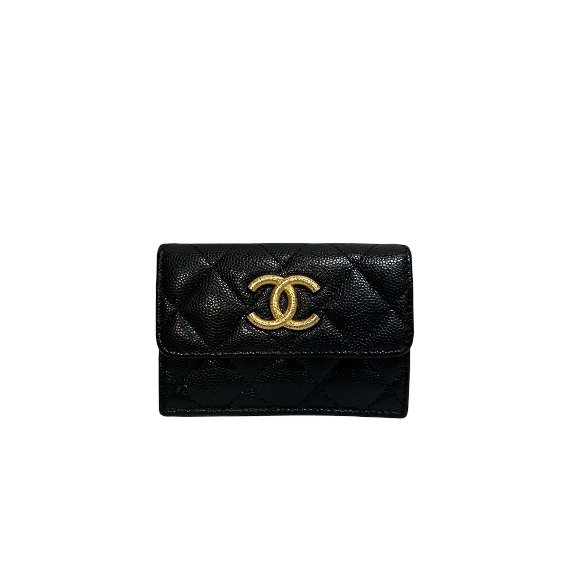 CHANEL/Wallet/Leather/BLK/L's/2025 CAVIAR WALLET view 1