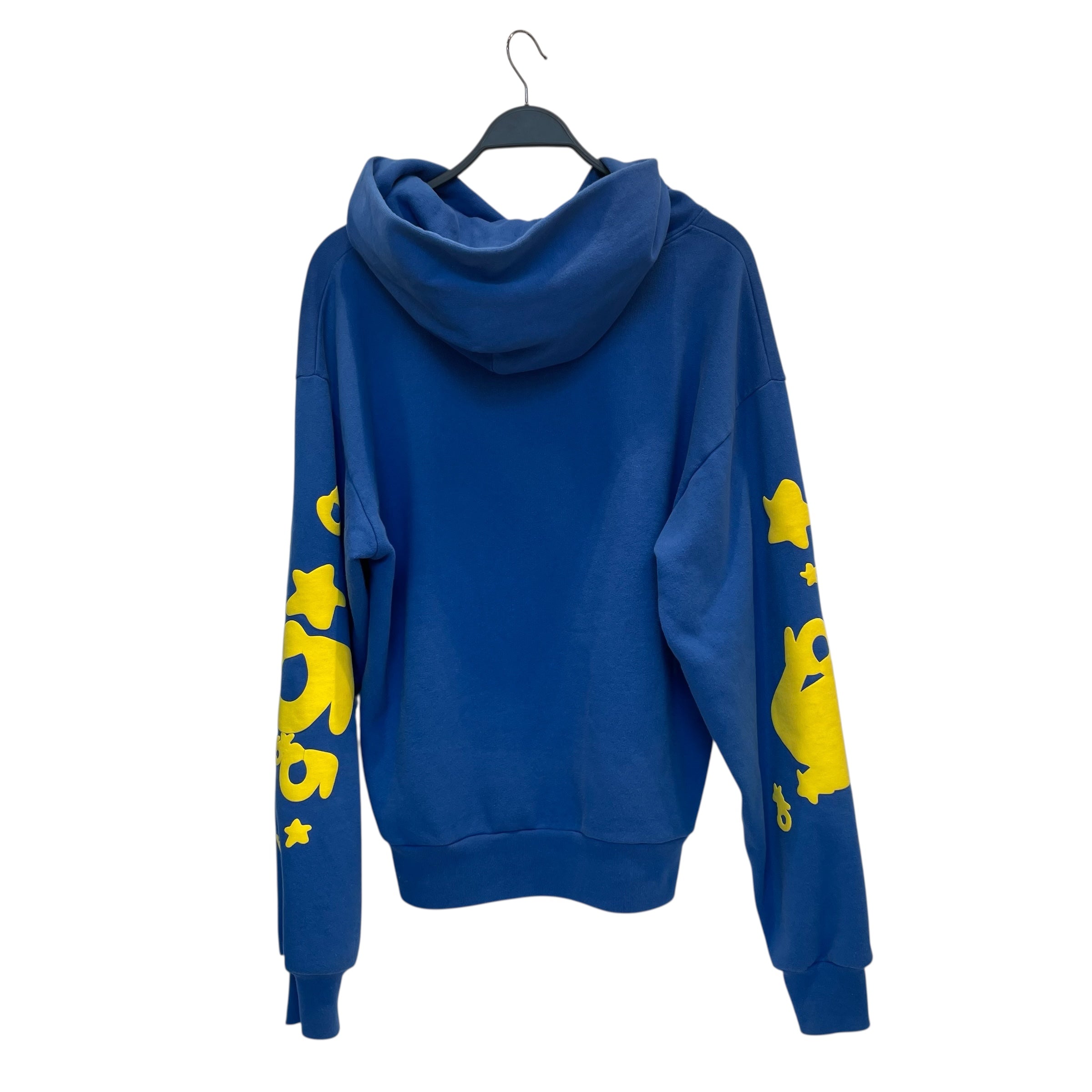 Sp5der/Hoodie/M/Cotton/BLU/yellow puff print view 2