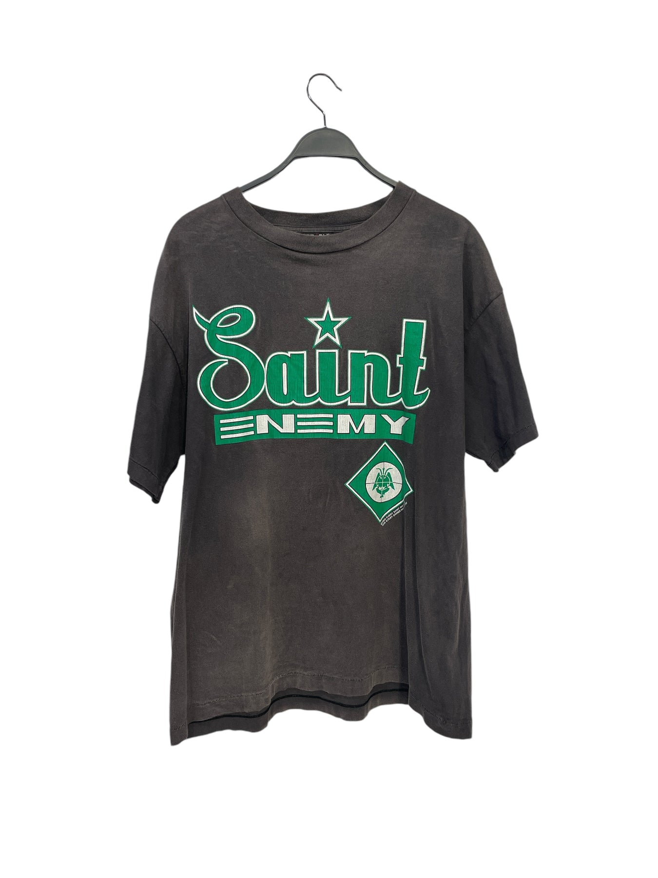 SAINT MICHAEL/T-Shirt/XL/Cotton/GRY/Graphic/SAINT ENEMY GREEN STAR – 2nd  STREET USA