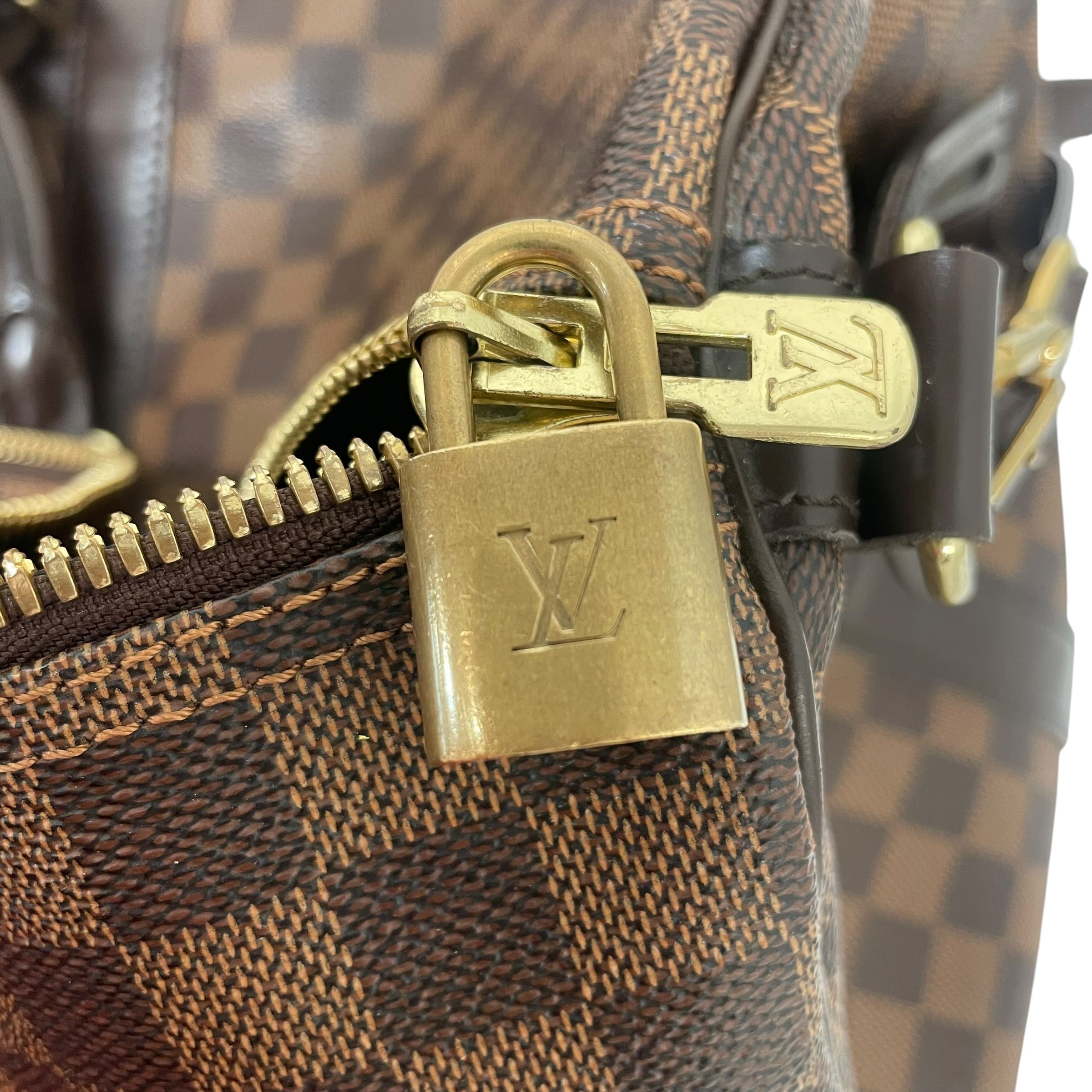 LOUIS VUITTON/Luggage/Border/Leather/BRW/Keepall 55 Bandouliere view 5