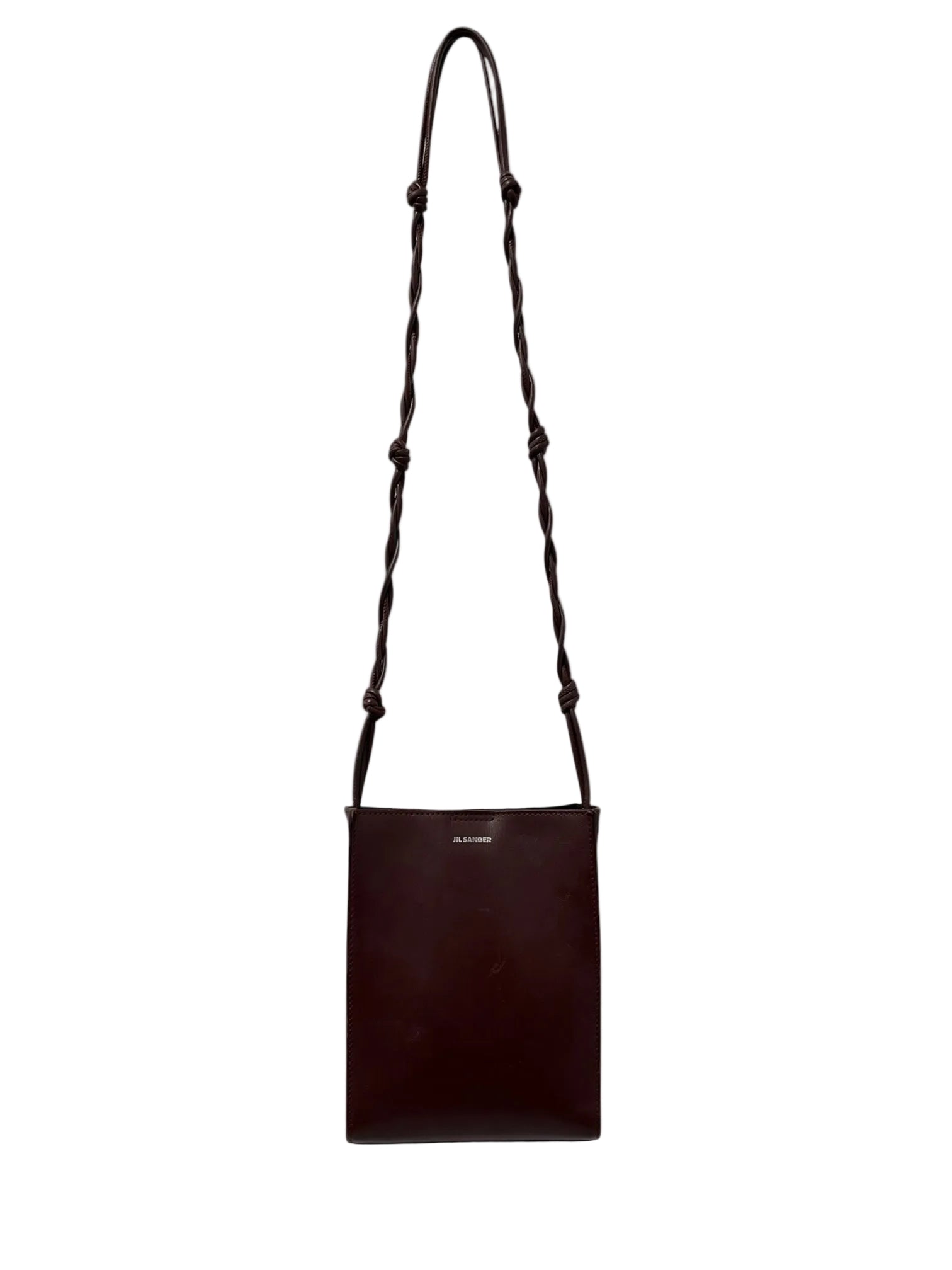 JIL SANDER/Cross Body Bag/Leather/BRW/TANGLE STRAP view 1