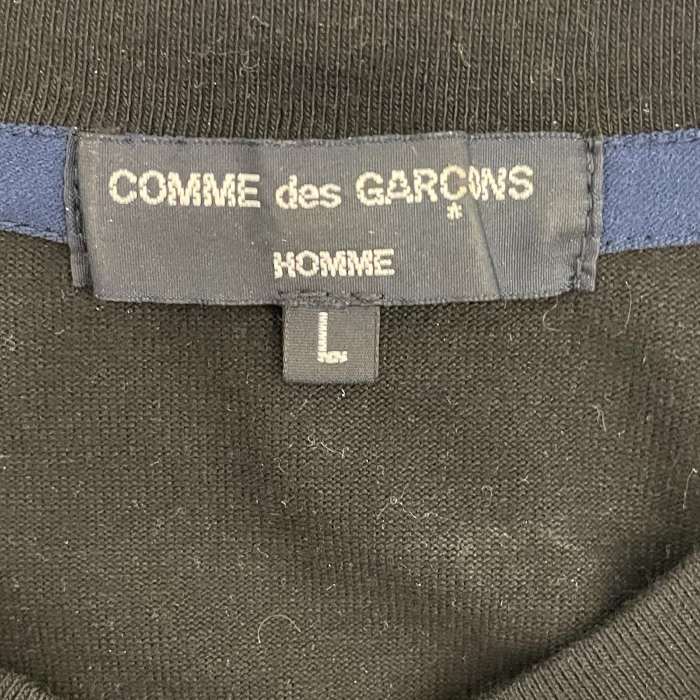 COMME des GARCONS HOMME/T-Shirt/L/Cotton/BLK/HOMME LOGO TEE view 3