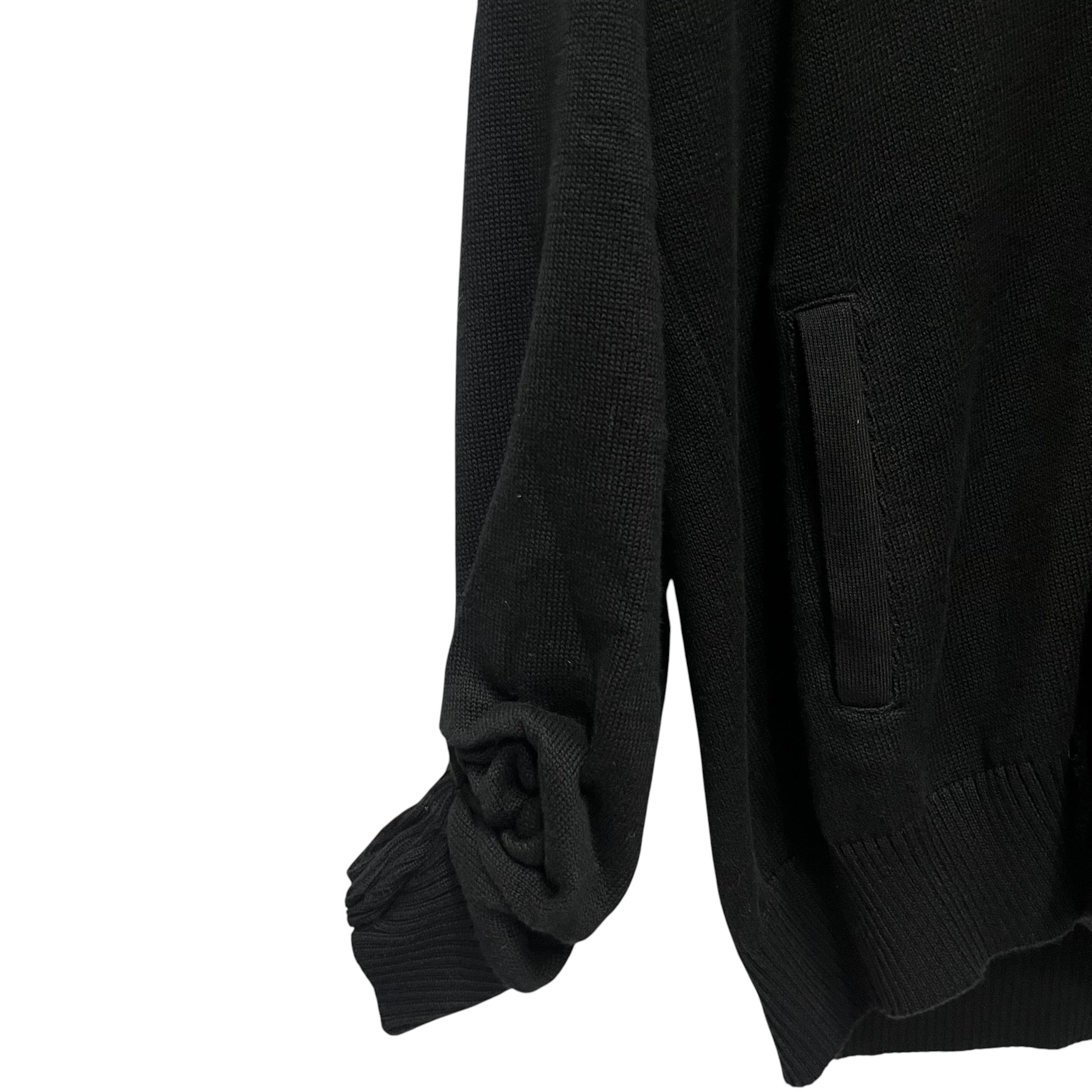 UNDERCOVER/Cardigan/S/Cotton/BLK/rose view 4