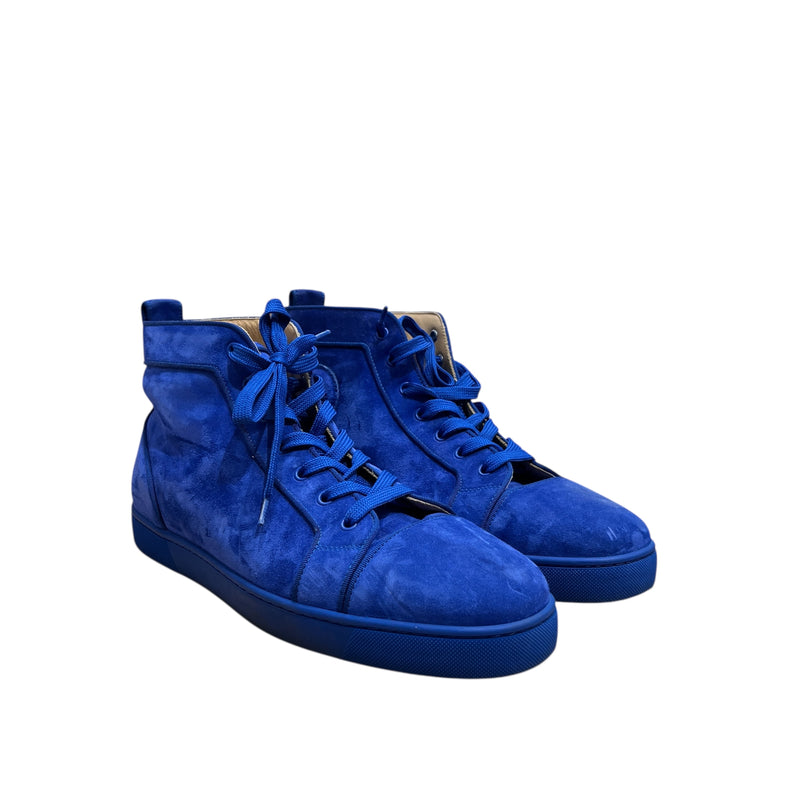 Christian Louboutin/Hi-Sneakers/EU 47/Suede/BLU/LOUIS ORLATO FLAT
