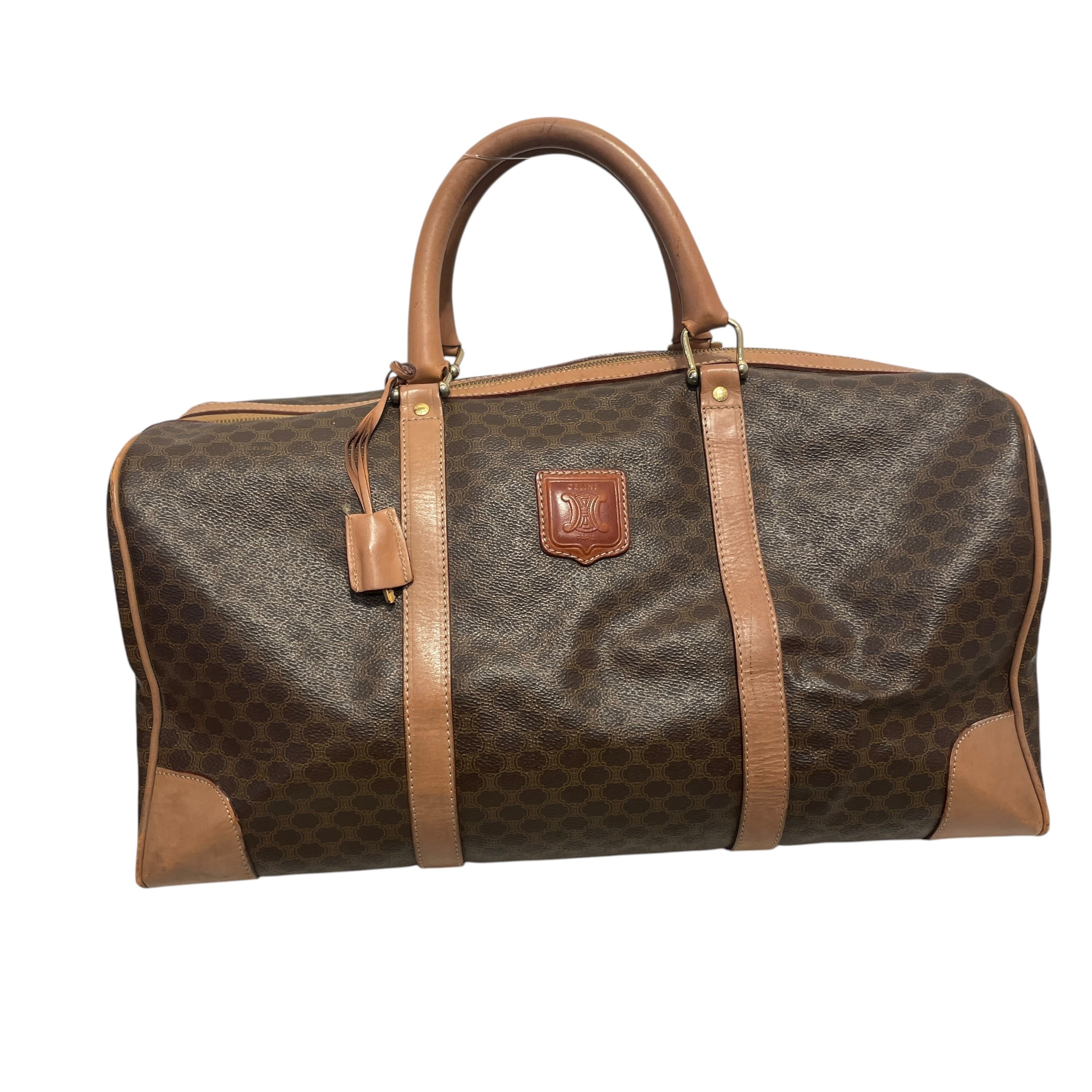 CELINE/Hand Bag/Monogram/Leather/BRW/BOSTON BAG view 1