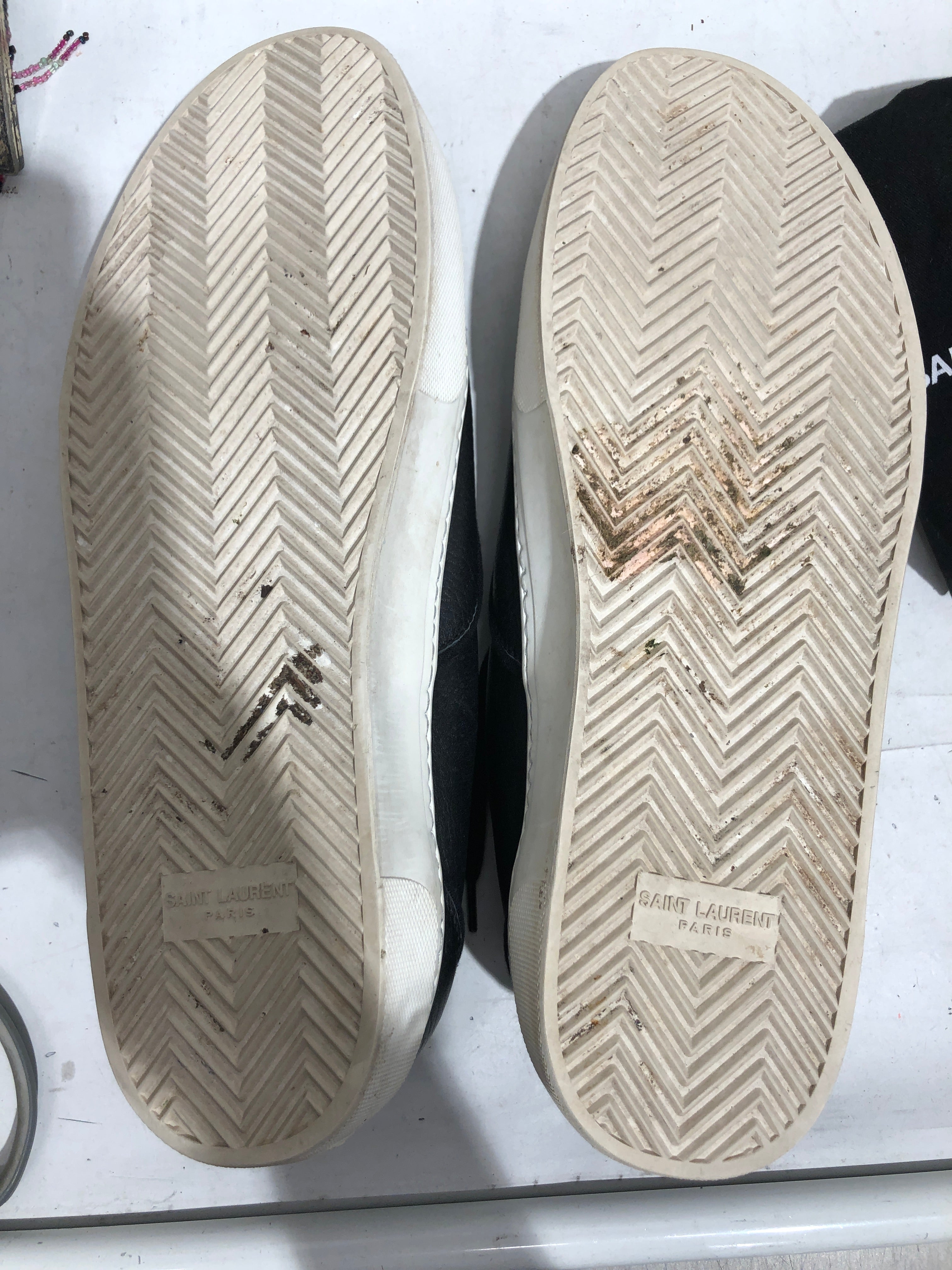SAINT LAURENT/Low-Sneakers/EU 44/Leather/BLK/ view 4
