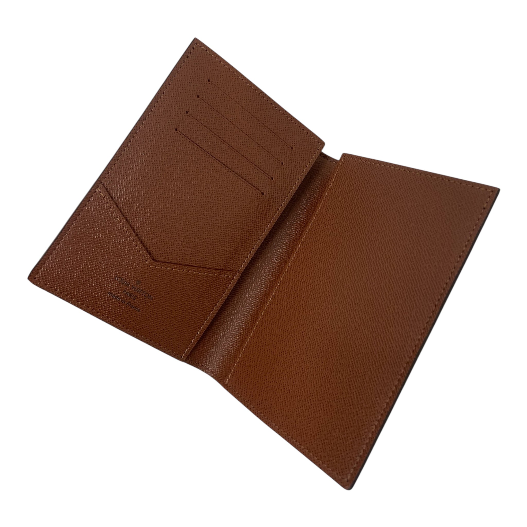LOUIS VUITTON/Pass Case/Monogram/Leather/BRW/Passport Cover view 4