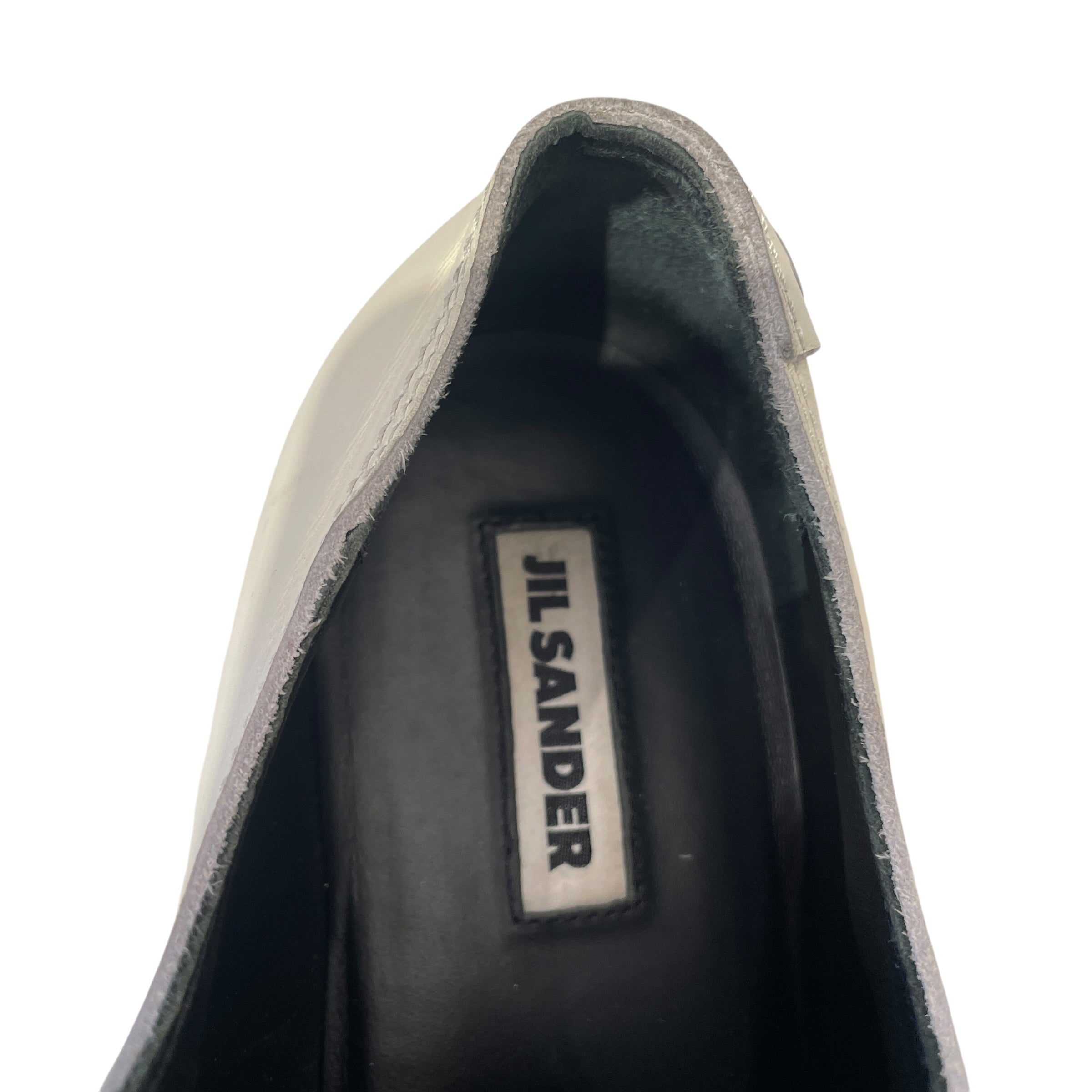 JIL SANDER/Shoes/EU 43/Leather/WHT/STUDDED LEATHER DERBY view 3