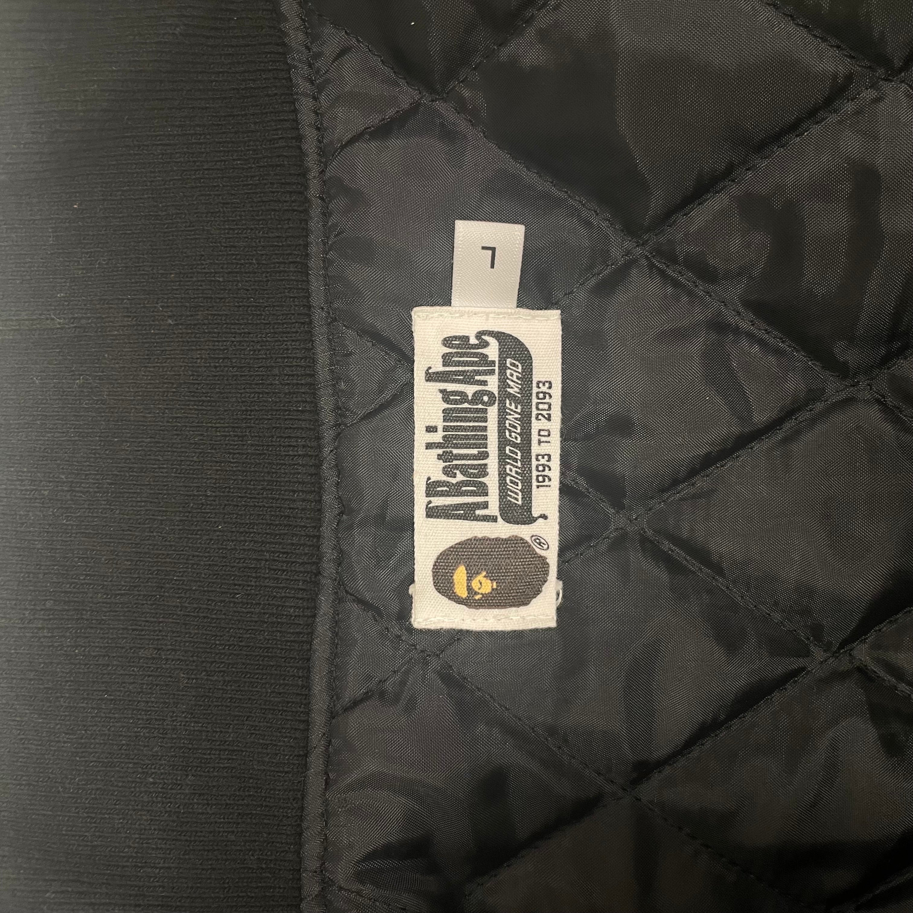 A BATHING APE/Jacket/L/Cotton/BLK/BAPE JKT PATCHES FLAG view 4