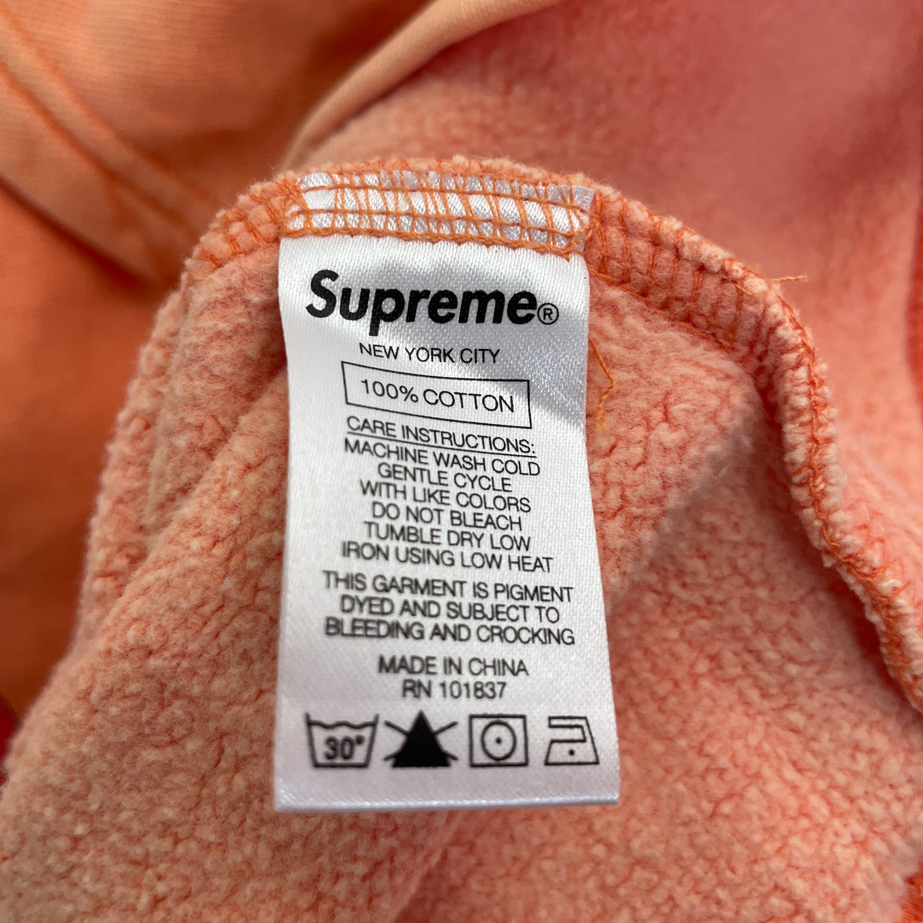 Supreme/Hoodie/S/Cotton/ORN/ view 4