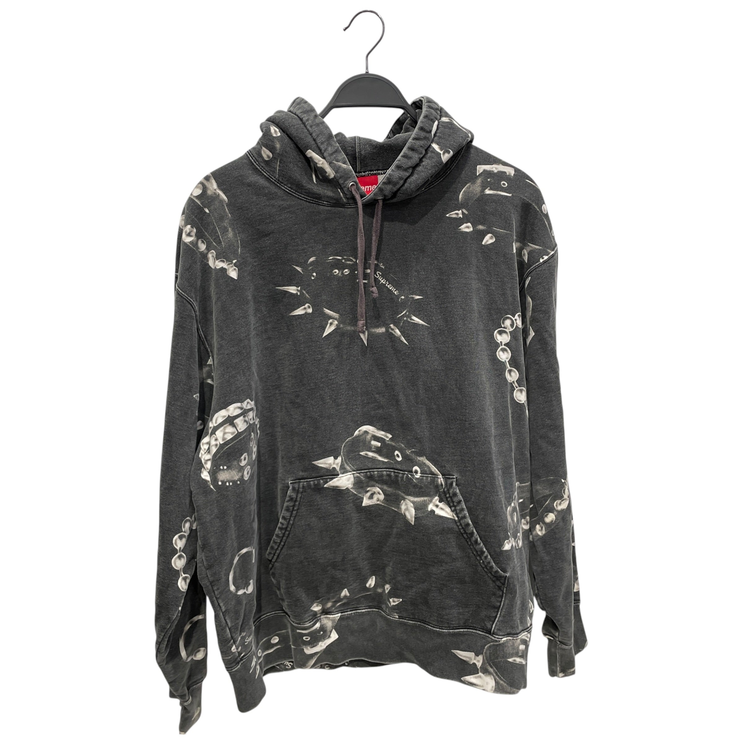 Supreme/Hoodie/L/All Over Print/Cotton/BLK/PIERCING GRAPHIC ALL OVER view 1