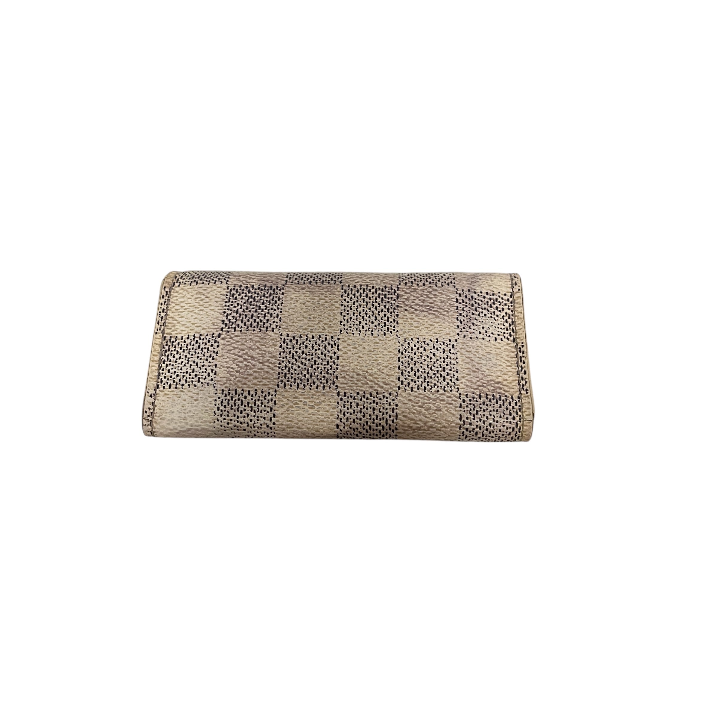 LOUIS VUITTON/Key Case/Monogram/Leather/WHT/DAMIER KEYRING WALLET view 2