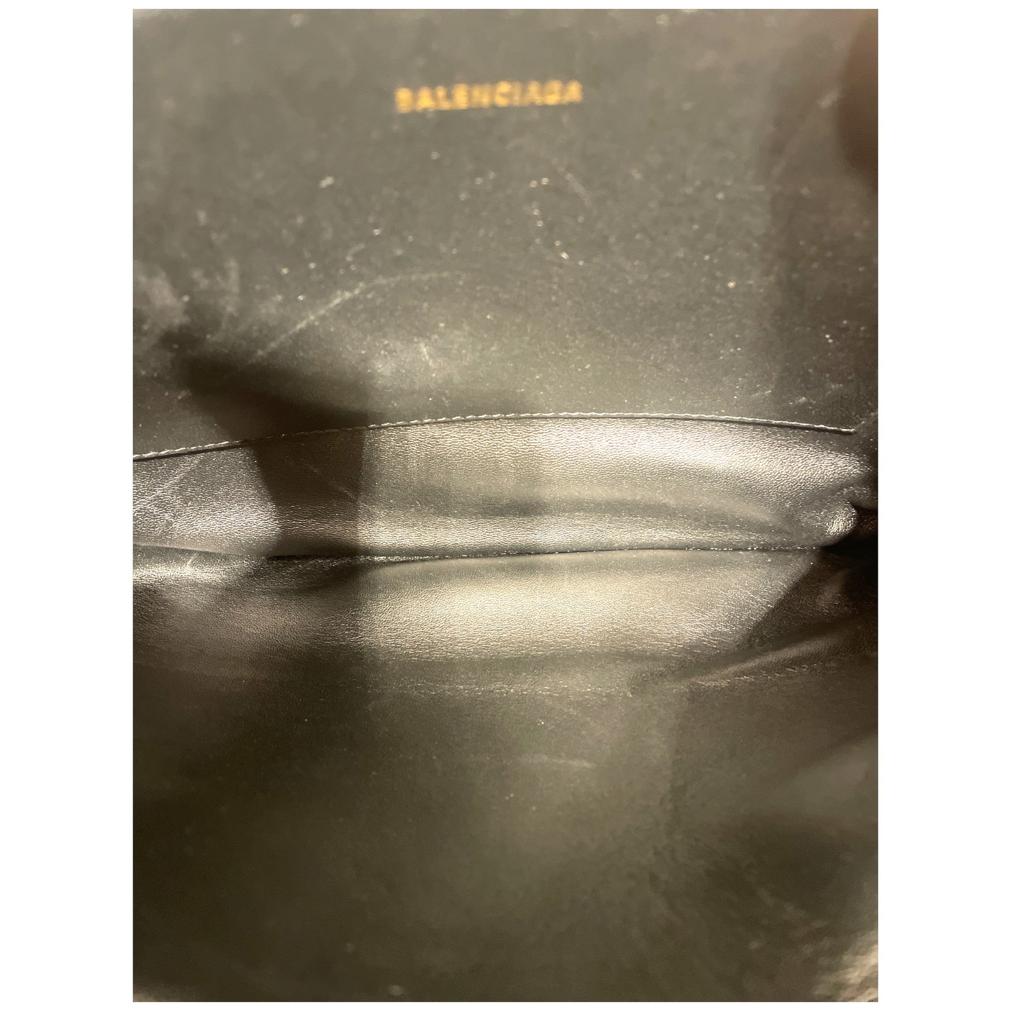 BALENCIAGA/Clutch Bag/Leather/BLK/ view 4