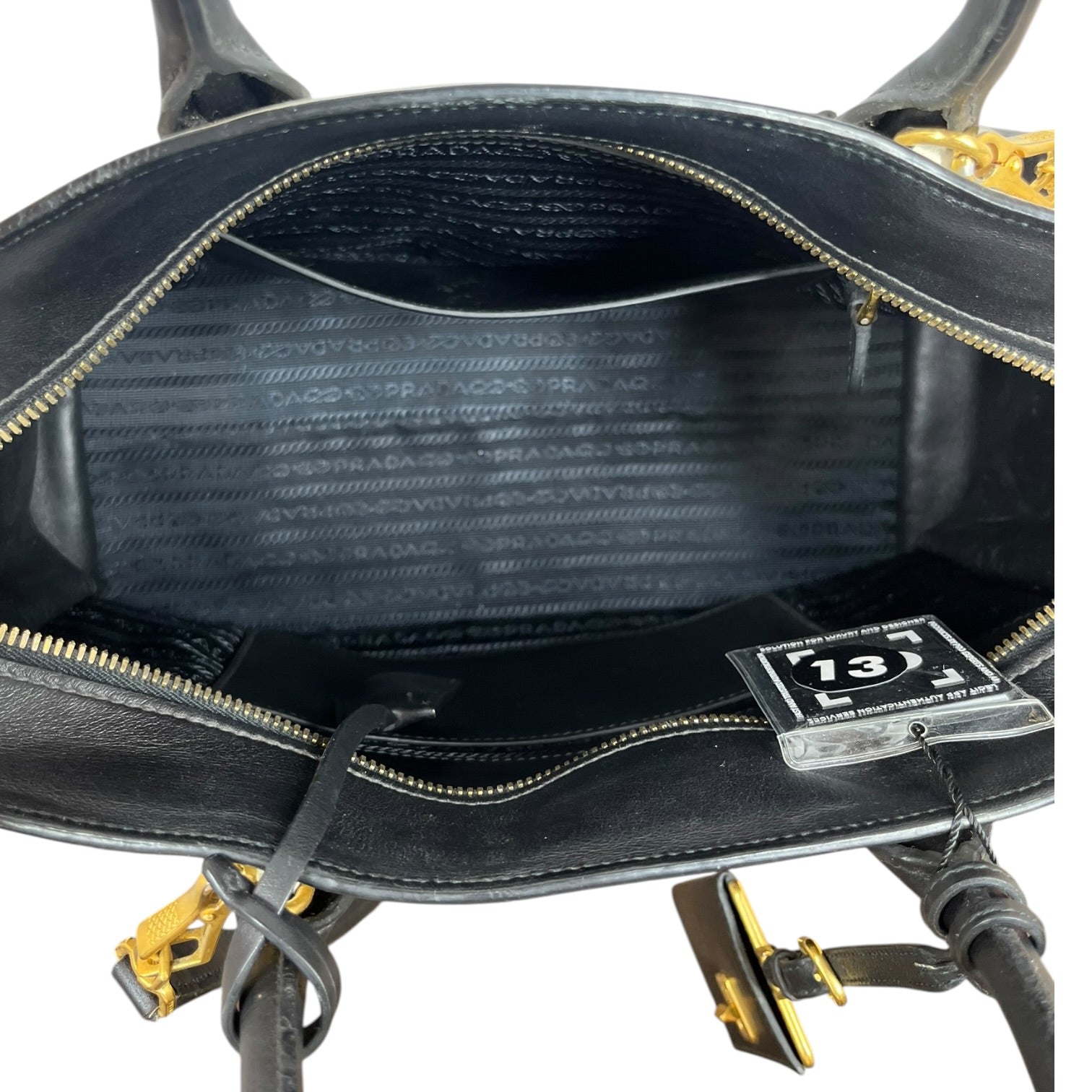 PRADA/Hand Bag/Leather/BLK/ESPLANDE BAG view 5