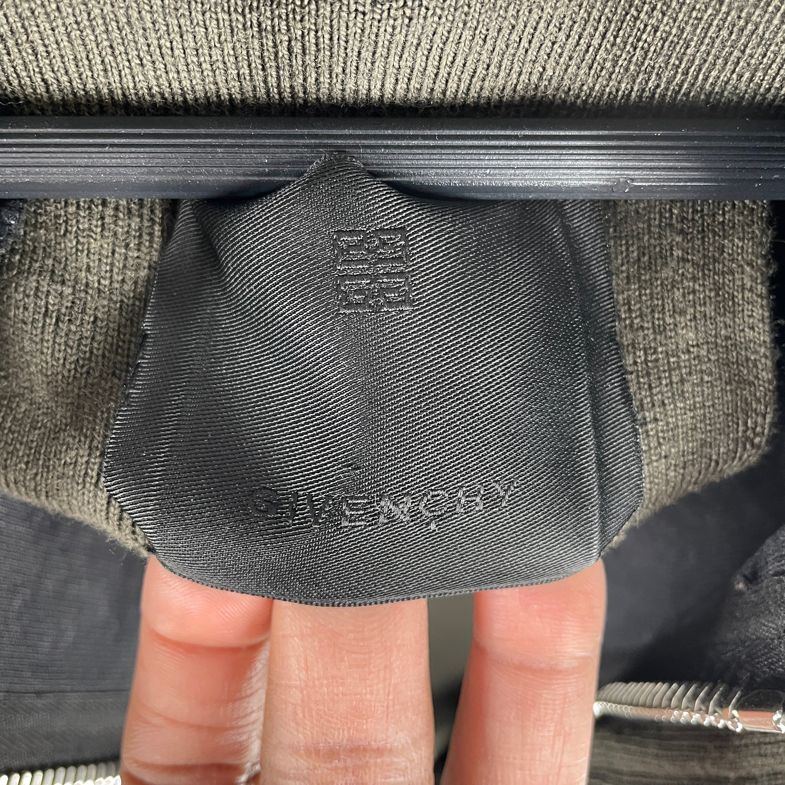GIVENCHY/Jacket/L/Wool/GRN/HOODED CONVERTIBLE JACKET view 3