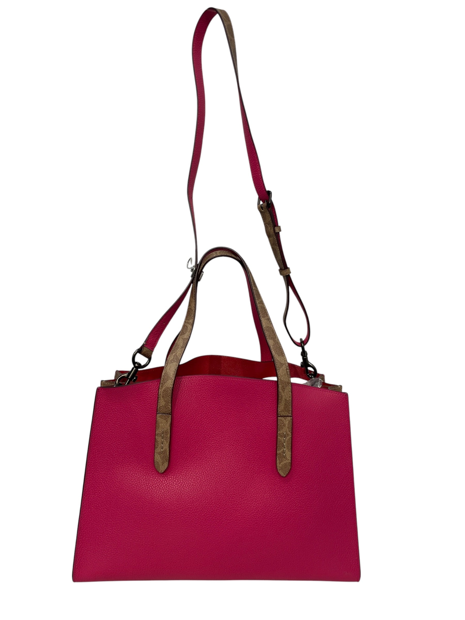 COACH/Tote Bag/Border/Leather/PNK/76073 charlie carryall view 2