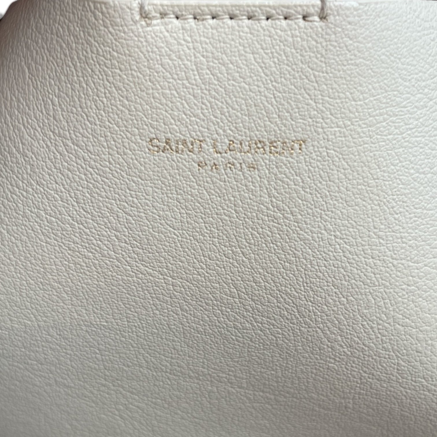 SAINT LAURENT/Tote Bag/Leather/CRM/SHOPPING TOTE view 3