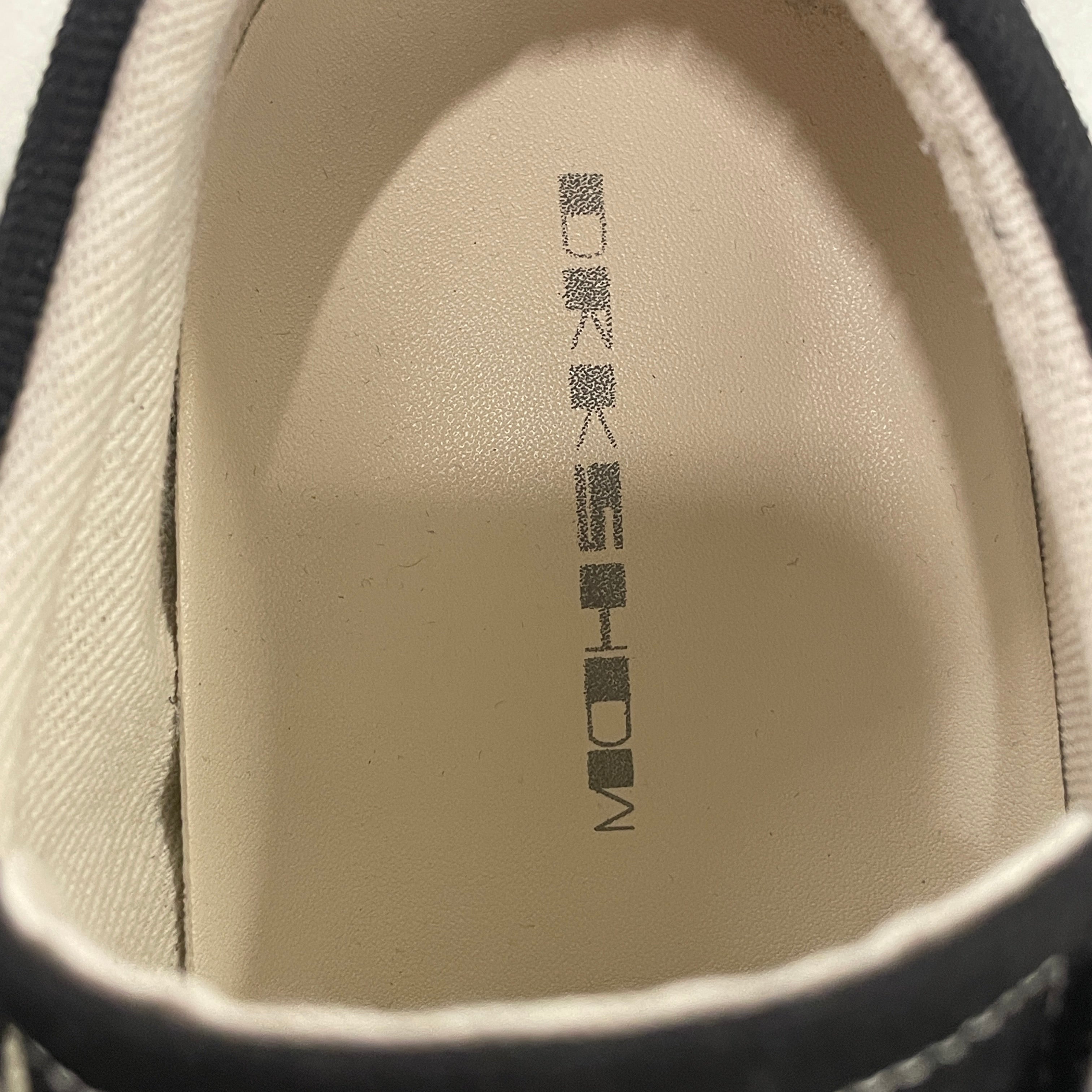 RICK OWENS DRKSHDW/Low-Sneakers/EU 41/BLK/LACELESS VINTAGE SNEAKS/CANVAS view 3