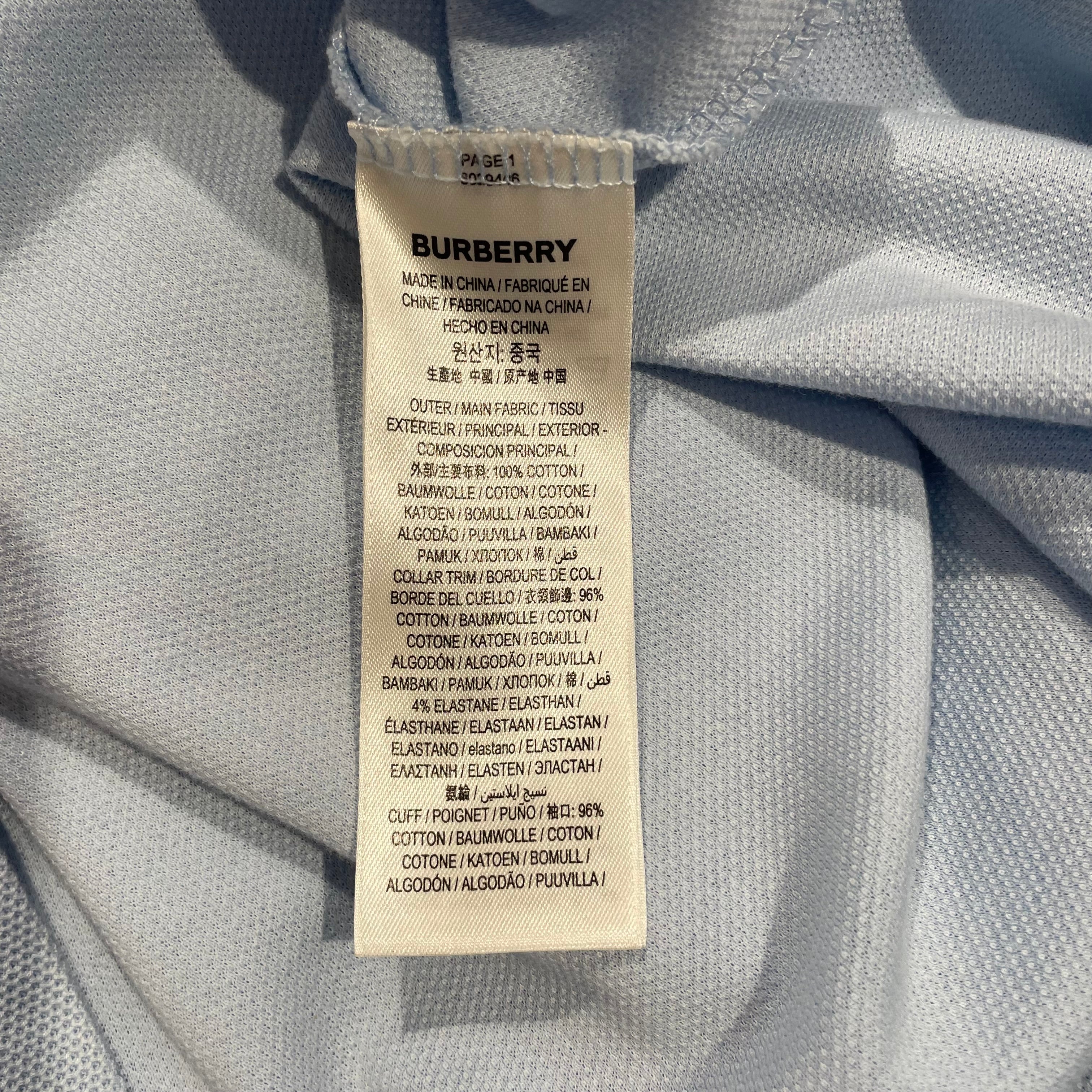 BURBERRY LONDON/Polo Shirt/XS/BLU/ view 4