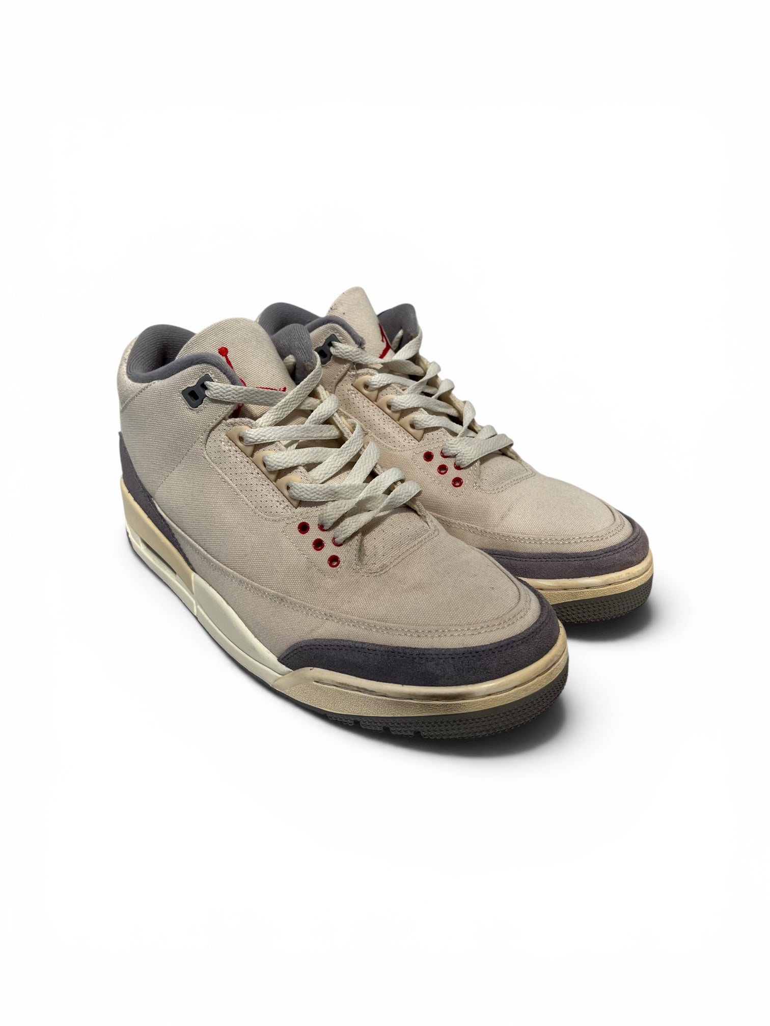 NIKE/Low-Sneakers/US 10.5/Cotton/CRM/Jordan 3 Muslin view 1