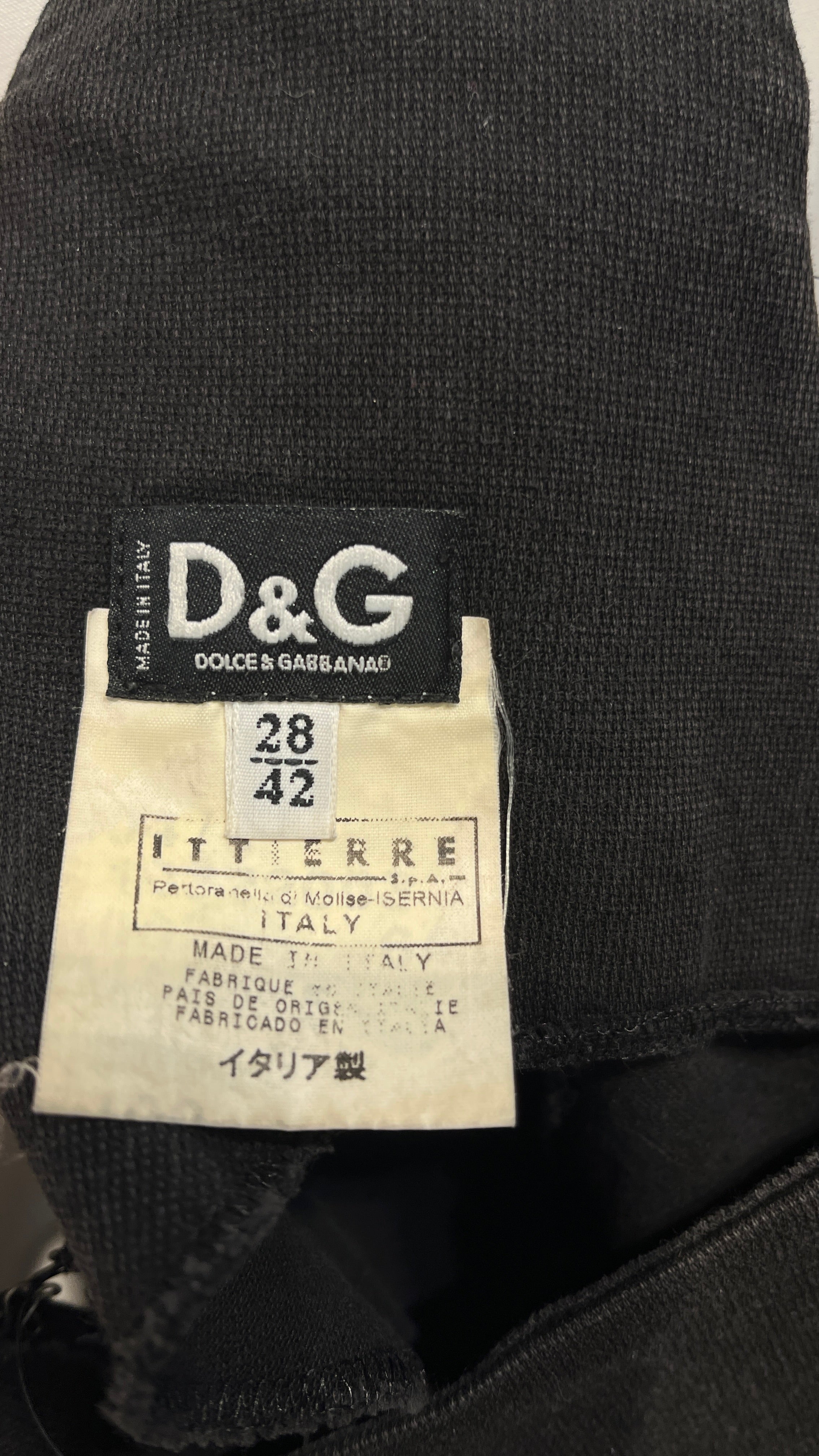 DOLCE&GABBANA/3|4S Dress/28/Denim/BLK/ view 4