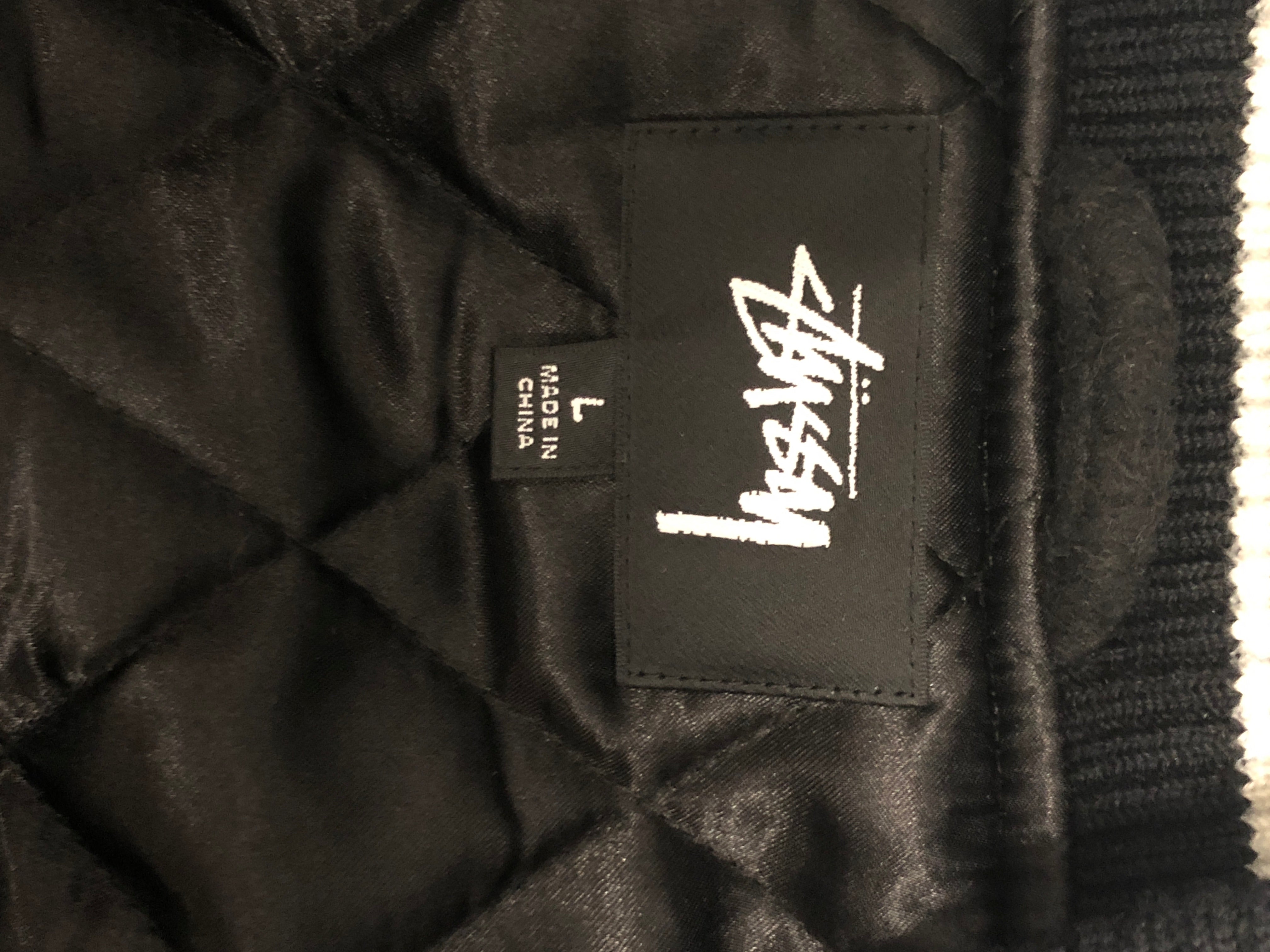 STUSSY/Jacket/L/Wool/BLK/ view 3
