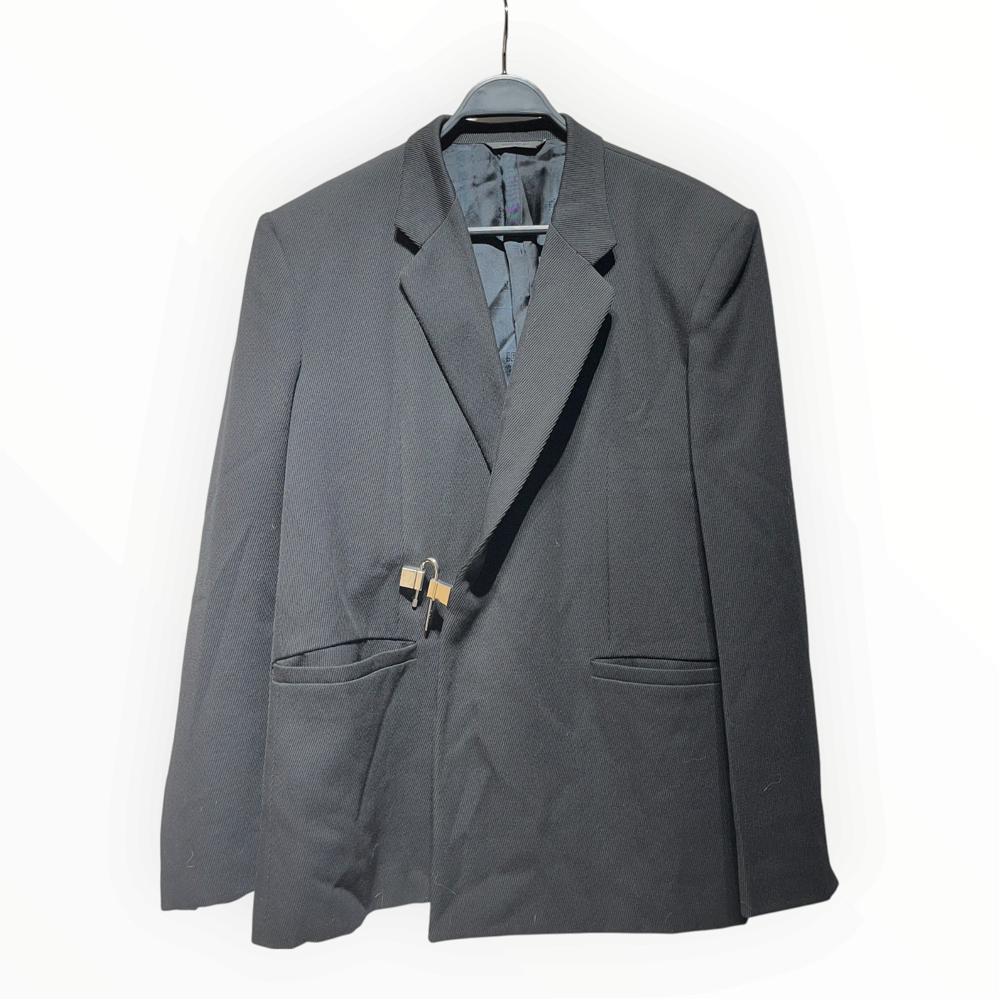 GIVENCHY/Tailored Jkt/50/Wool/BLK/Lock Closure Blazer view 1