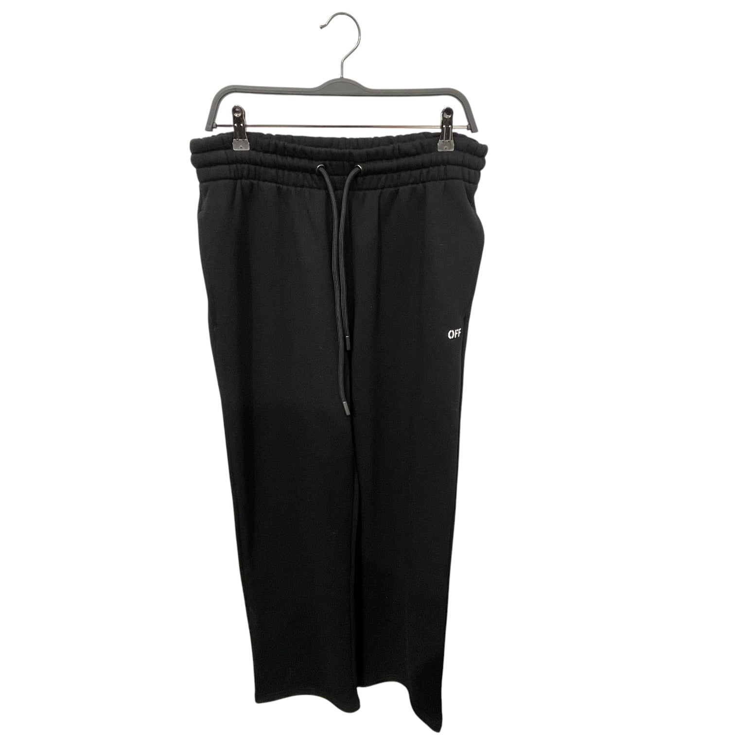 OFF-WHITE/Pants/S/Cotton/BLK/Stripe/ Diagonal spray stripe view 1