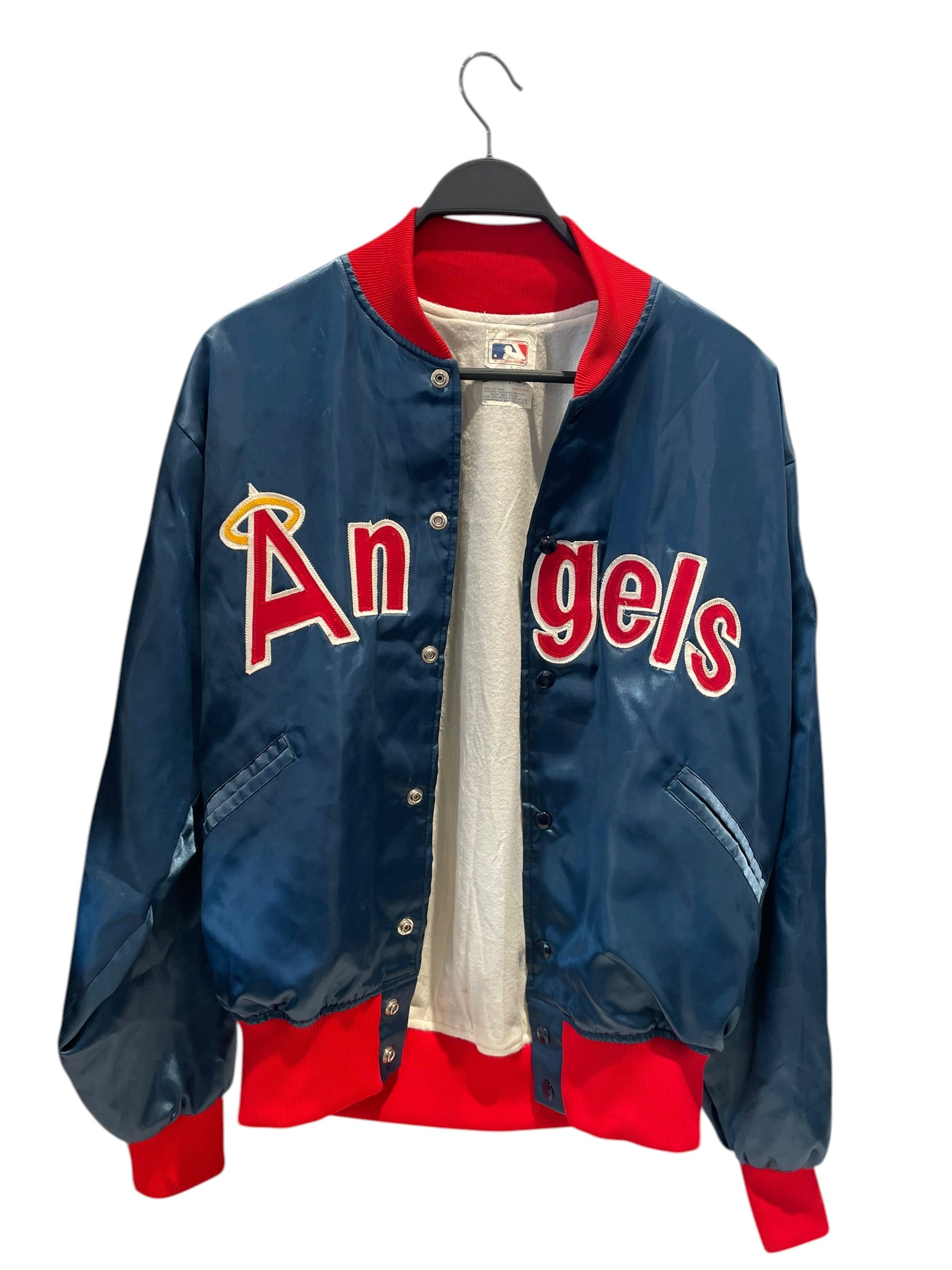 MLB/Baseball Jkt/L/Nylon/BLU/Angels Bomber view 2