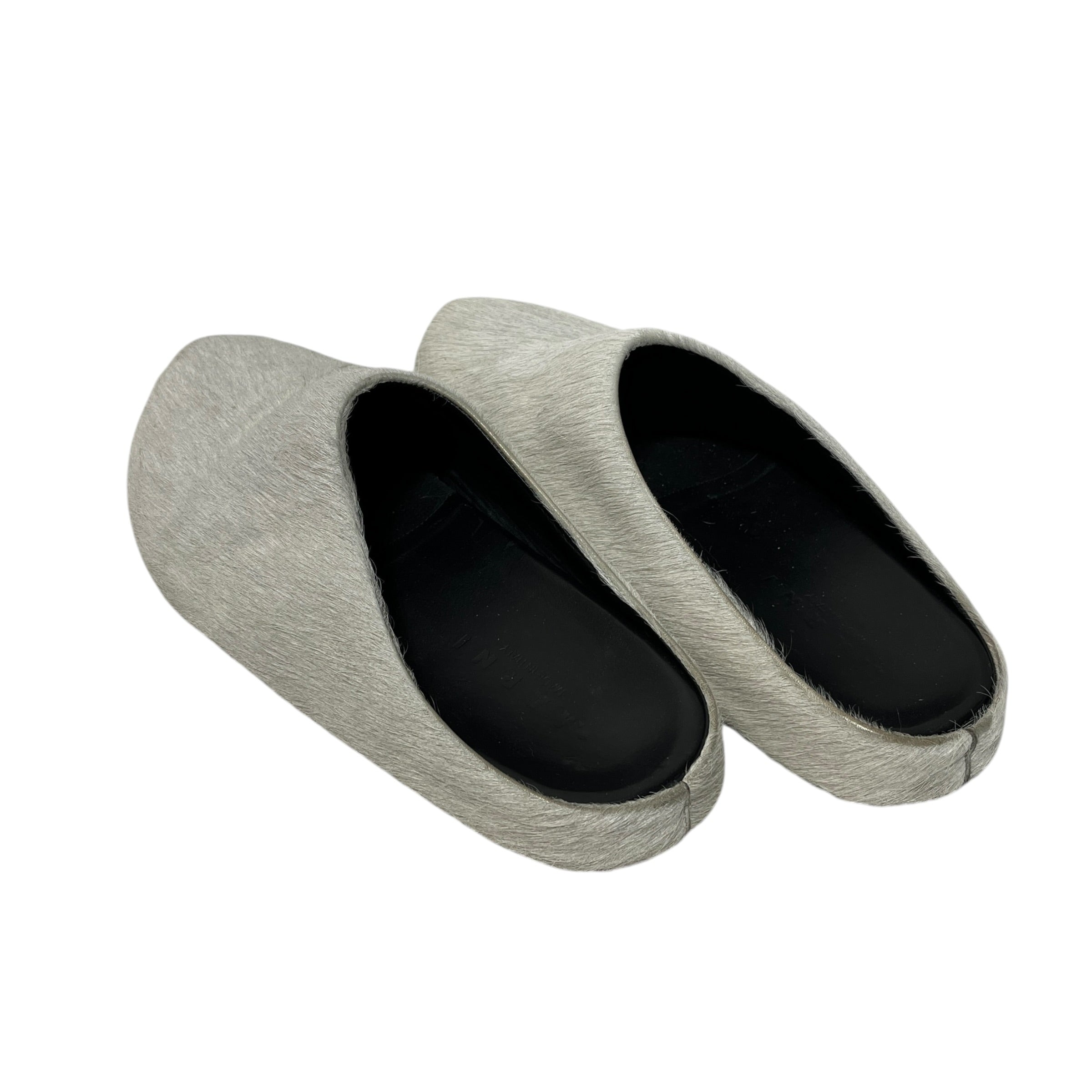 MARNI/Loafers/EU 44/Fur/WHT/FUR MULES view 2