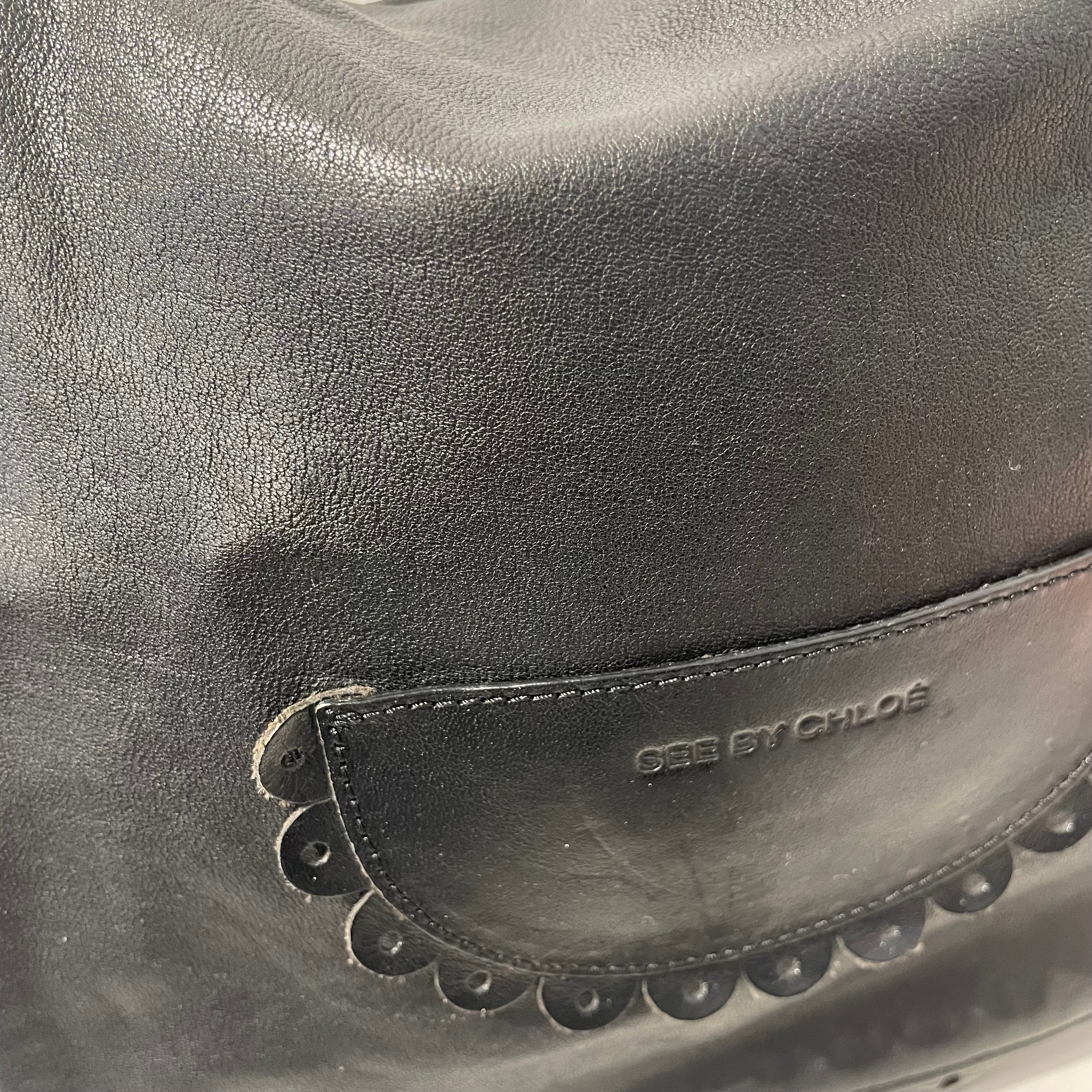 SEE BY CHLOE/Cross Body Bag/OS/Leather/BLK/01-12-85-65 view 6