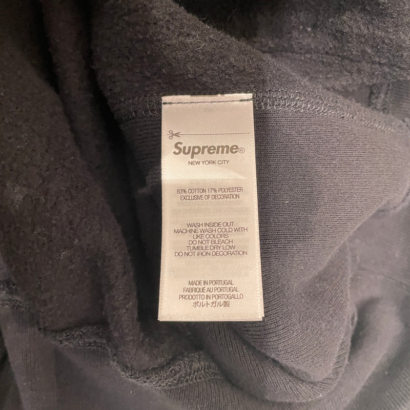 Supreme/Hoodie/L/Cotton/BLK/logo on sleeves & back