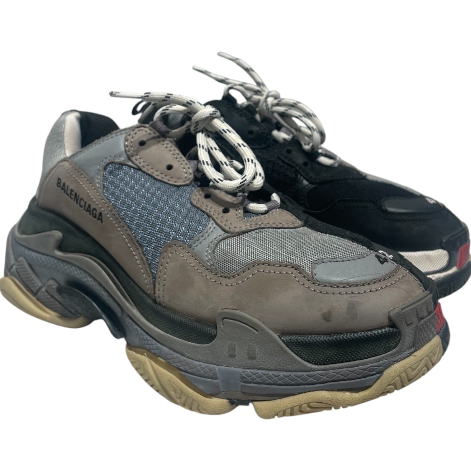 BALENCIAGA/Hi-Sneakers/EU 42/BLK/Split Triple S view 1