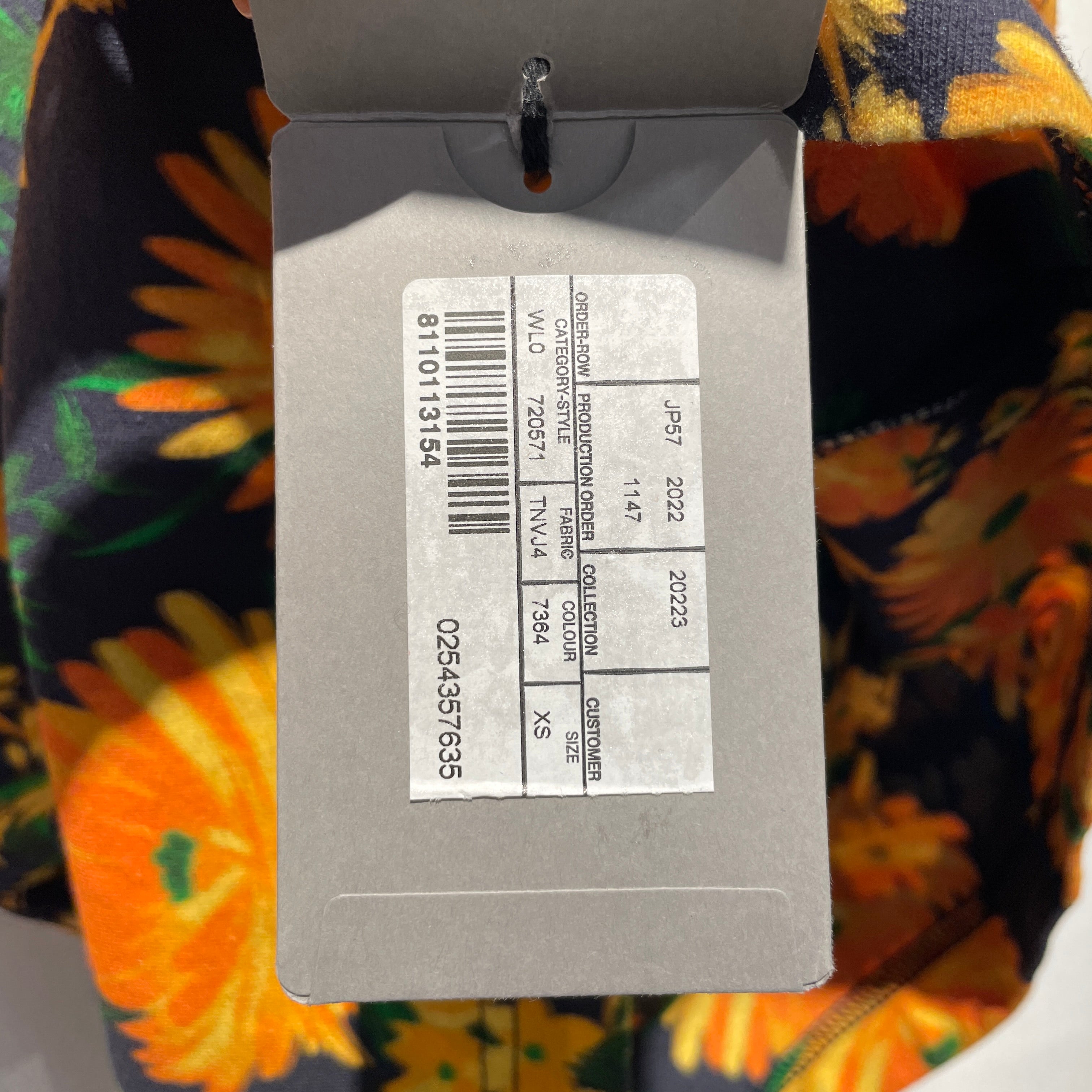 BALENCIAGA/Dress/XS/Floral Pattern/Cotton/NVY/ view 5