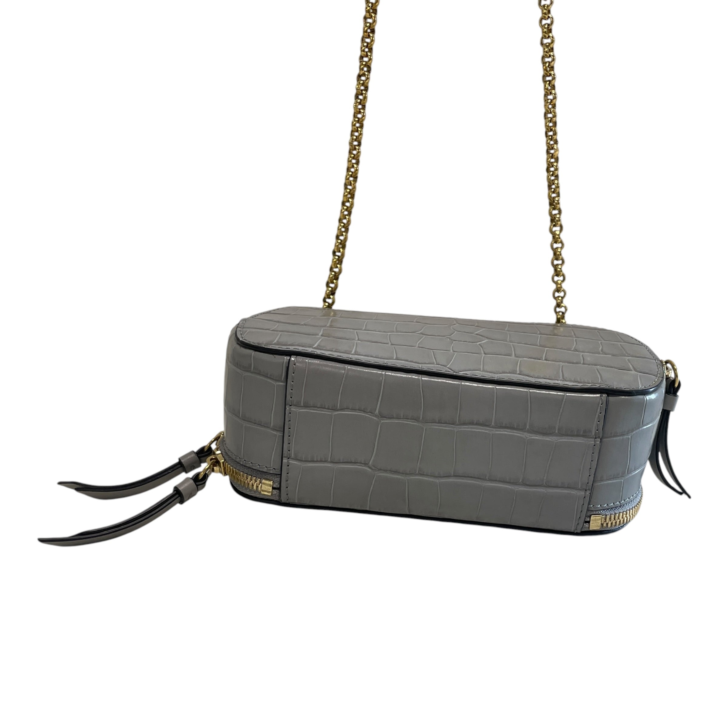 Chloe/Hand Bag/Leather/GRY/XRTQCVB/CROCODILE/GOLD "C" view 3