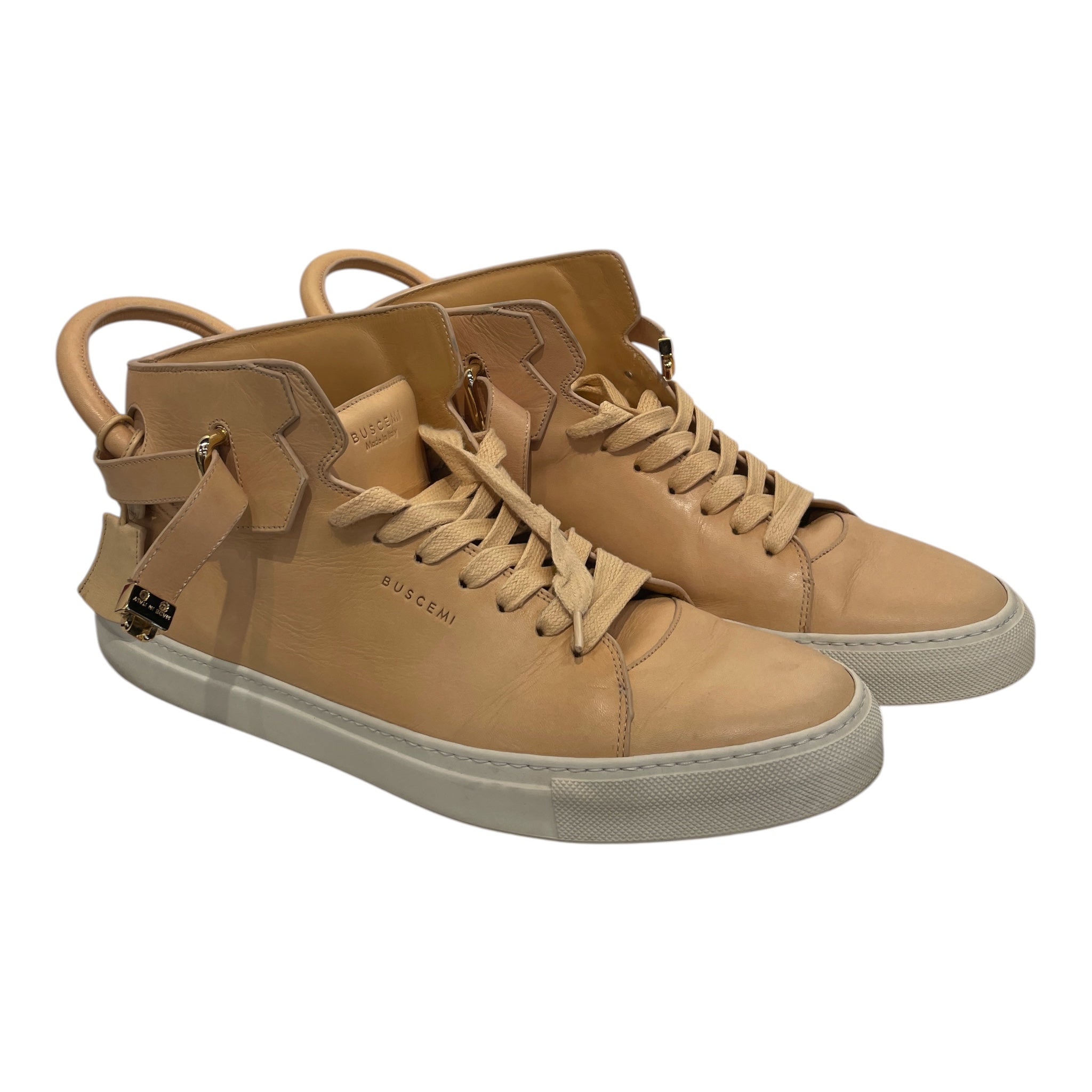 BUSCEMI/Hi-Sneakers/EU 49/Leather/BEG/ view 1