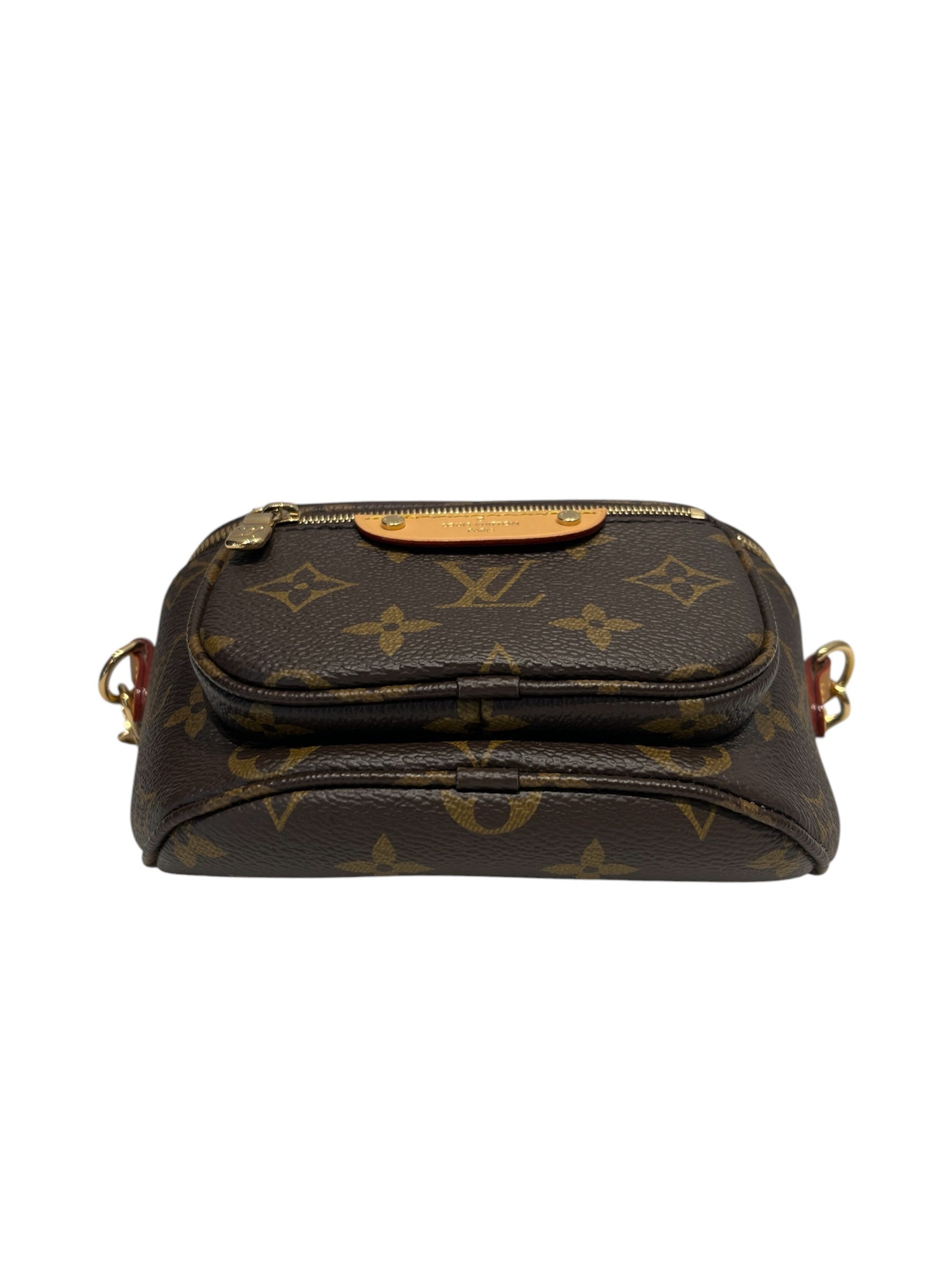 LOUIS VUITTON/Bag/Monogram/Leather/BRW/MINI BUM BAG view 3
