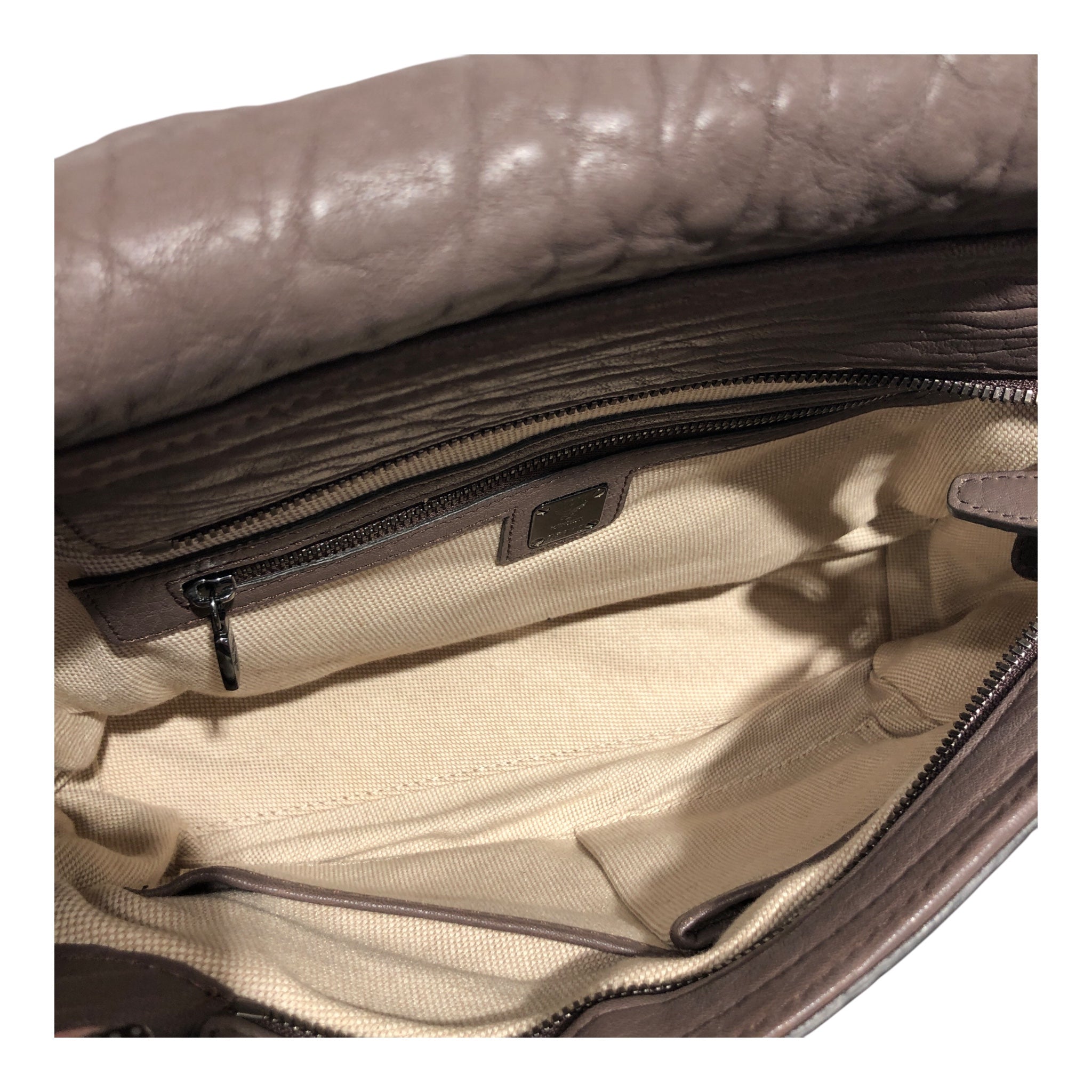 MCM/Cross Body Bag/Leather/GRY/ view 5