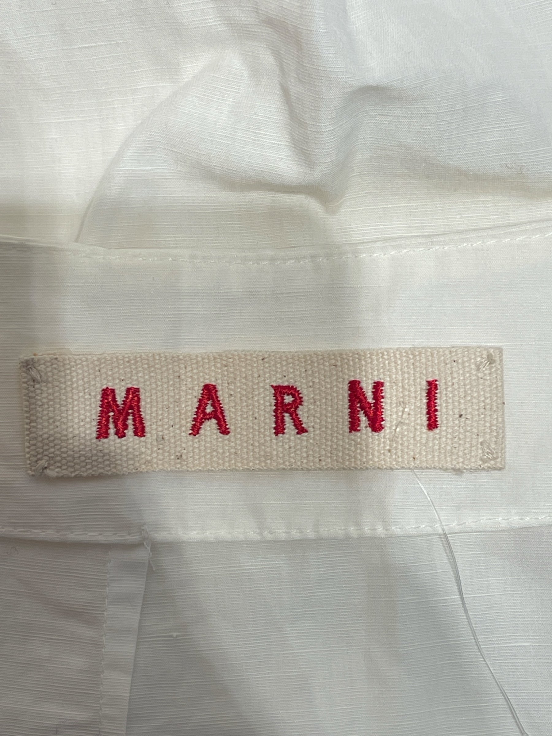 MARNI/Skirt/44/Cotton/WHT/Ruffle Skirt view 3