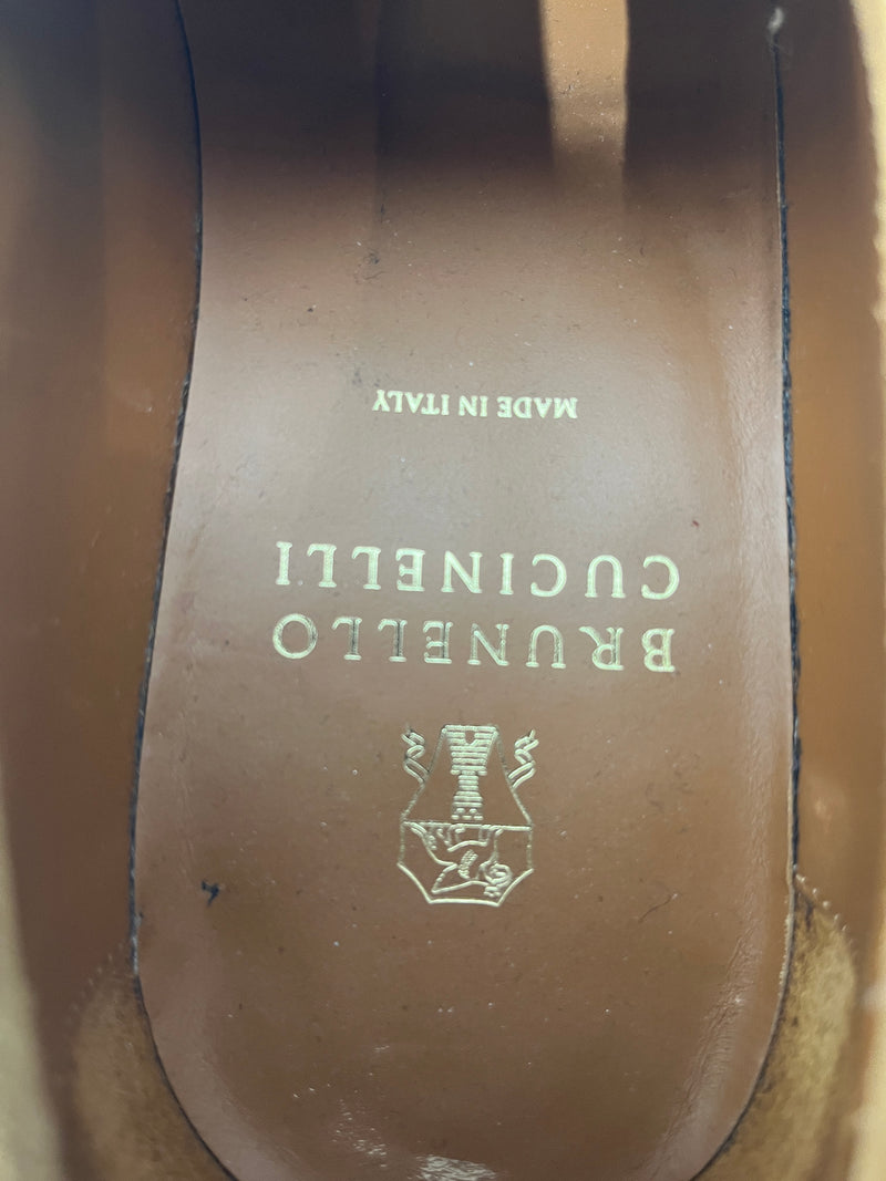BRUNELLO CUCINELLI/Loafers/EU 42/Suede/CML/PENNY LOAFER