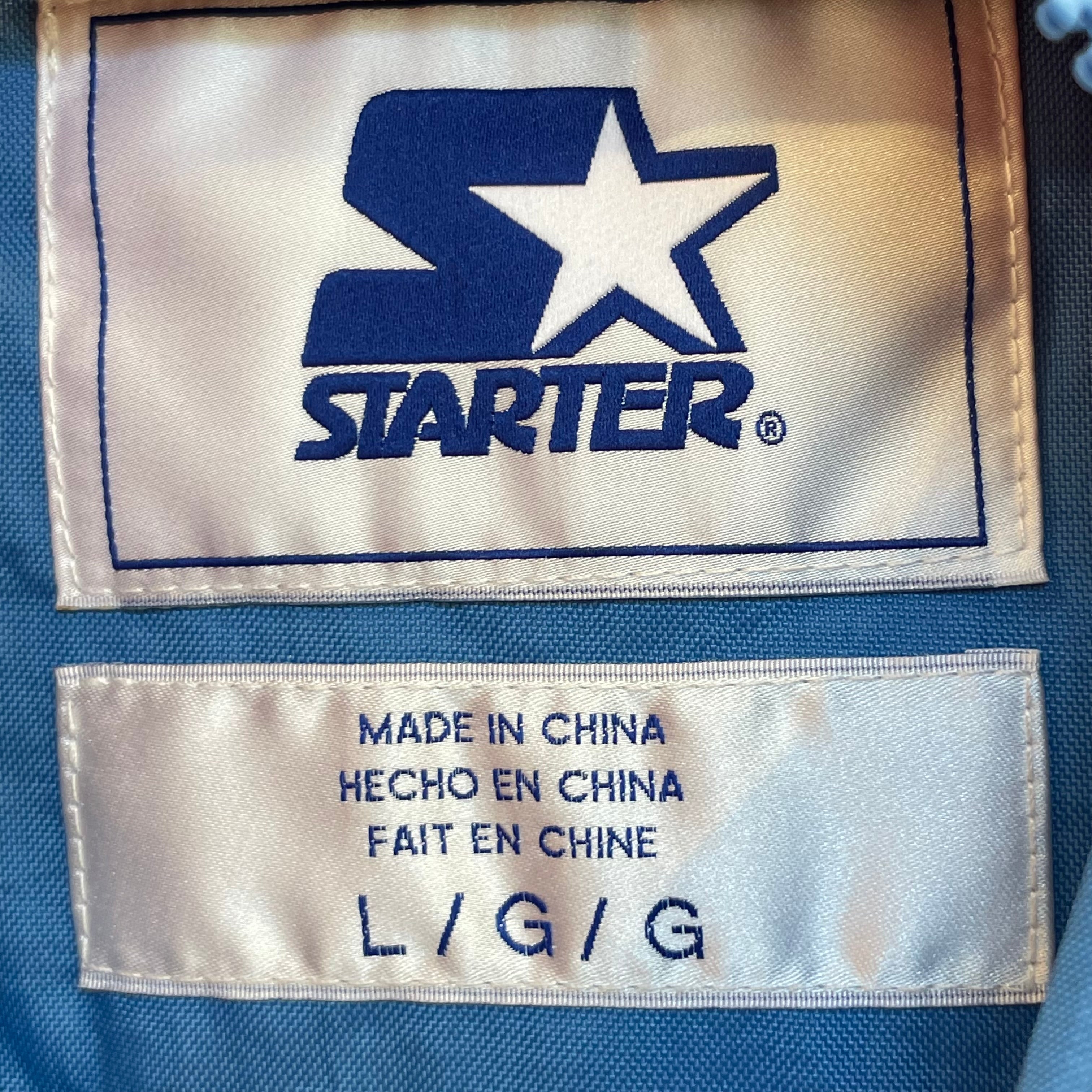 STARTER/Windbreaker/L/Nylon/BLU/okc/gunmetal emblem/thunder view 5