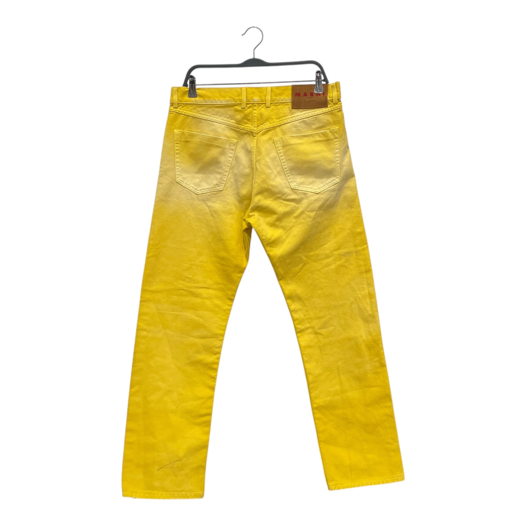 MARNI/Straight Pants/33/Denim/YEL/WASHED KNEE DENIM JEANS view 2