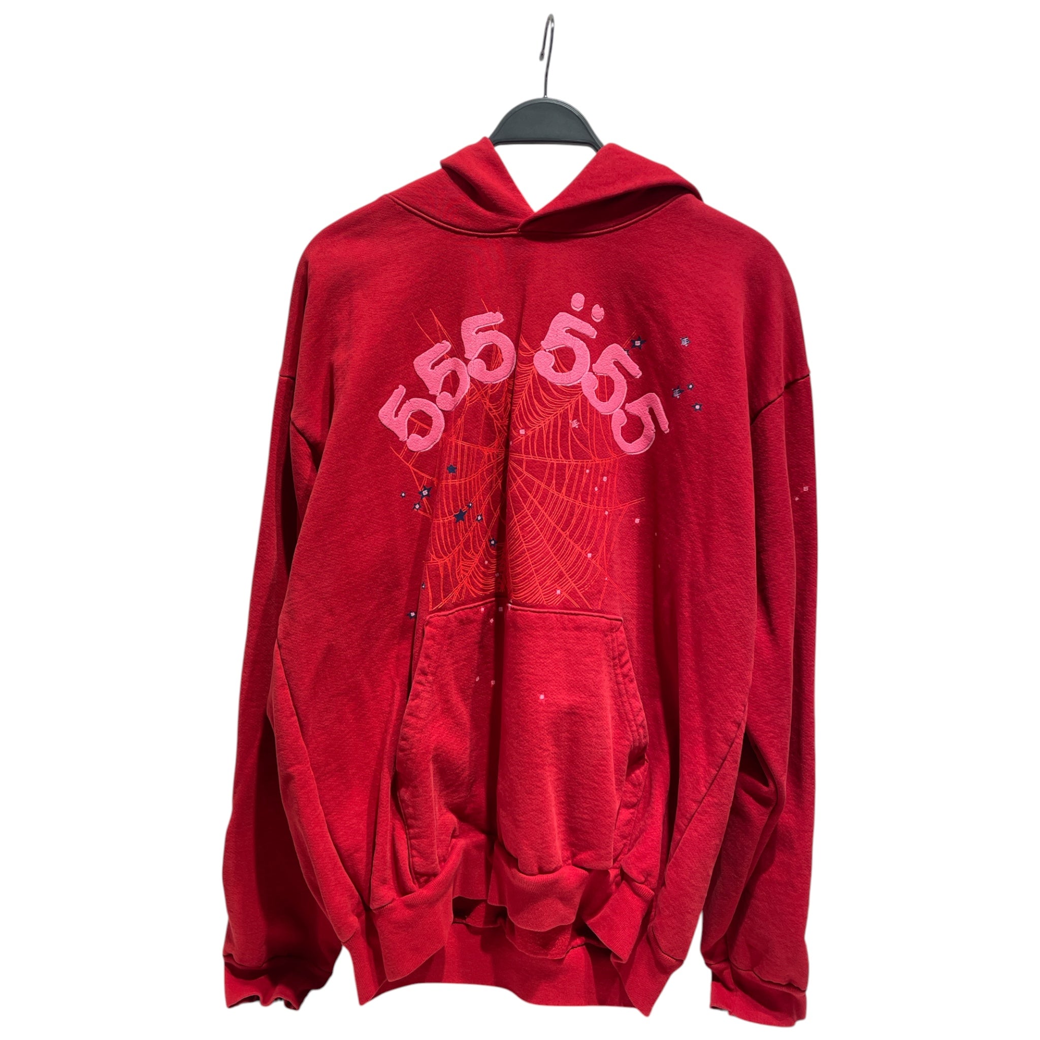 Sp5der/Hoodie/XL/Graphic/Cotton/RED/ view 1