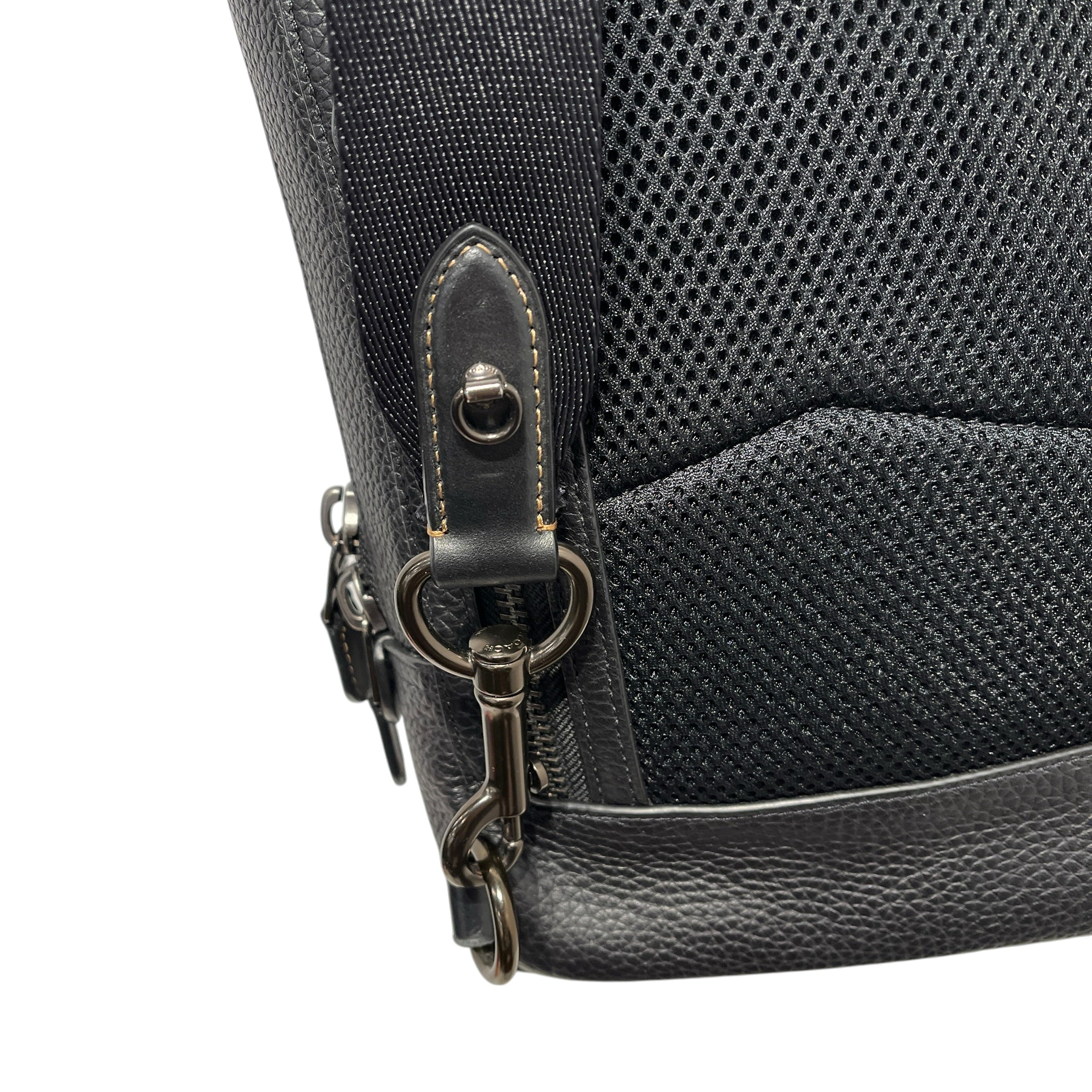 COACH/Fanny Pack/Leather/BLK/GOTHAM sling pack view 10